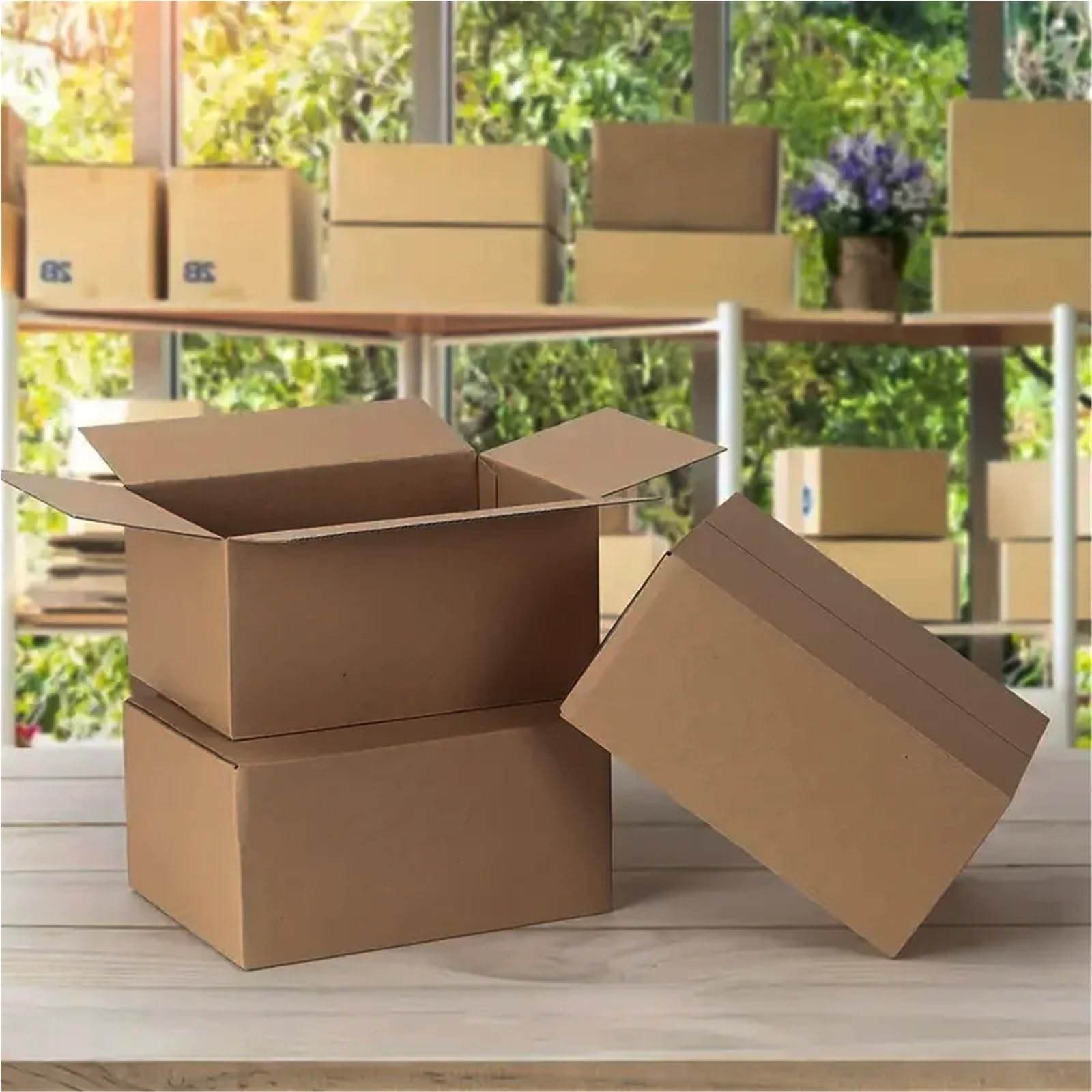 Versand Faltschachtel 5,7 x 3, 4,1 Zoll brauner Versandkarton aus Wellpappe | For den Versand kleiner Artikel(50pcs)