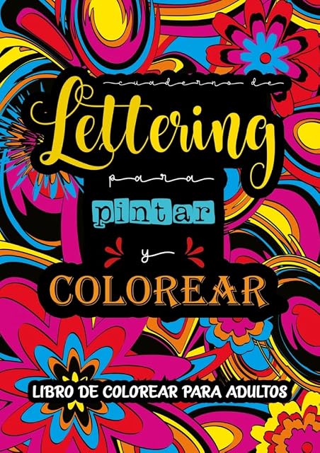 Portada de Lettering. Pintar y Colorear