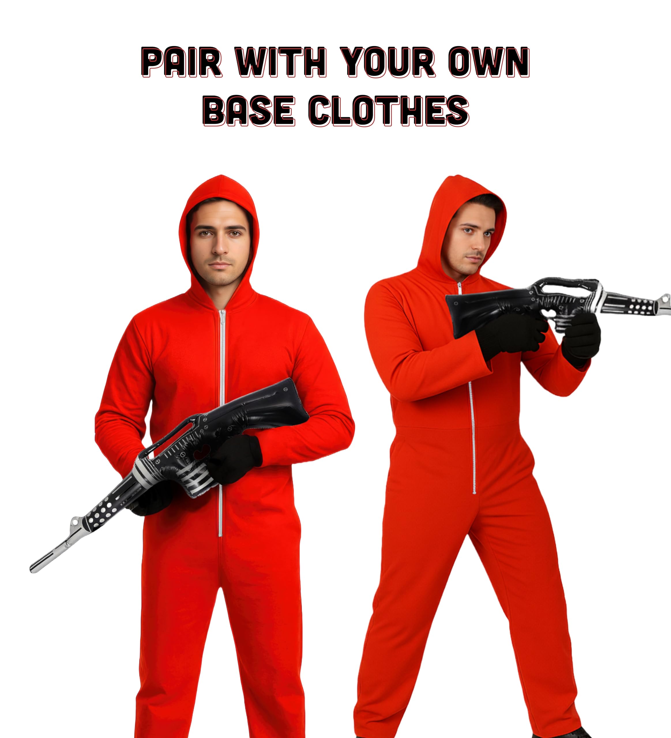 5 pcs Guard Costume - Halloween Costumes For Men - Adult & Teen One Size Fits All - 2025 Trending Fancy Dress - UK Based Brand - Image 4