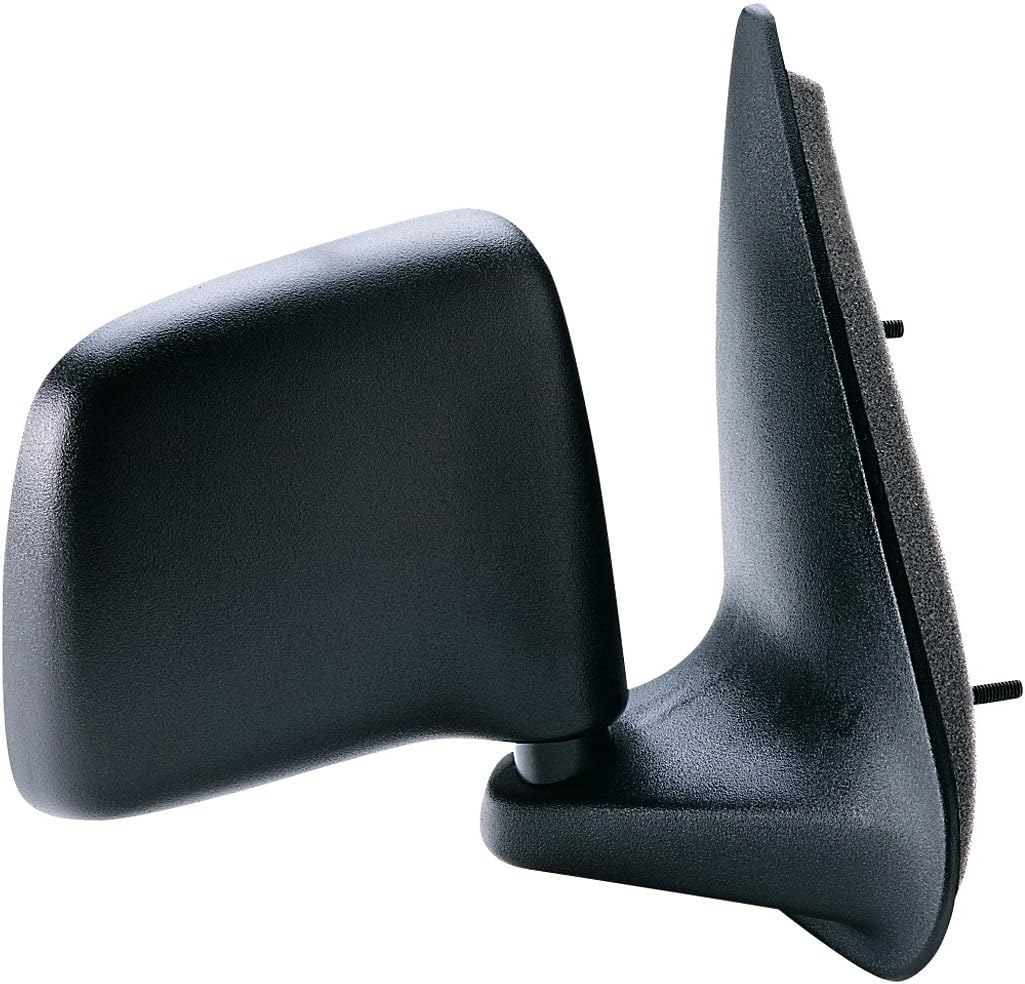 Fit System - 61005F Passenger Side Mirror for Ford Ranger Pick-Up, Mazda Pick-Up, Black, Foldaway, Manual