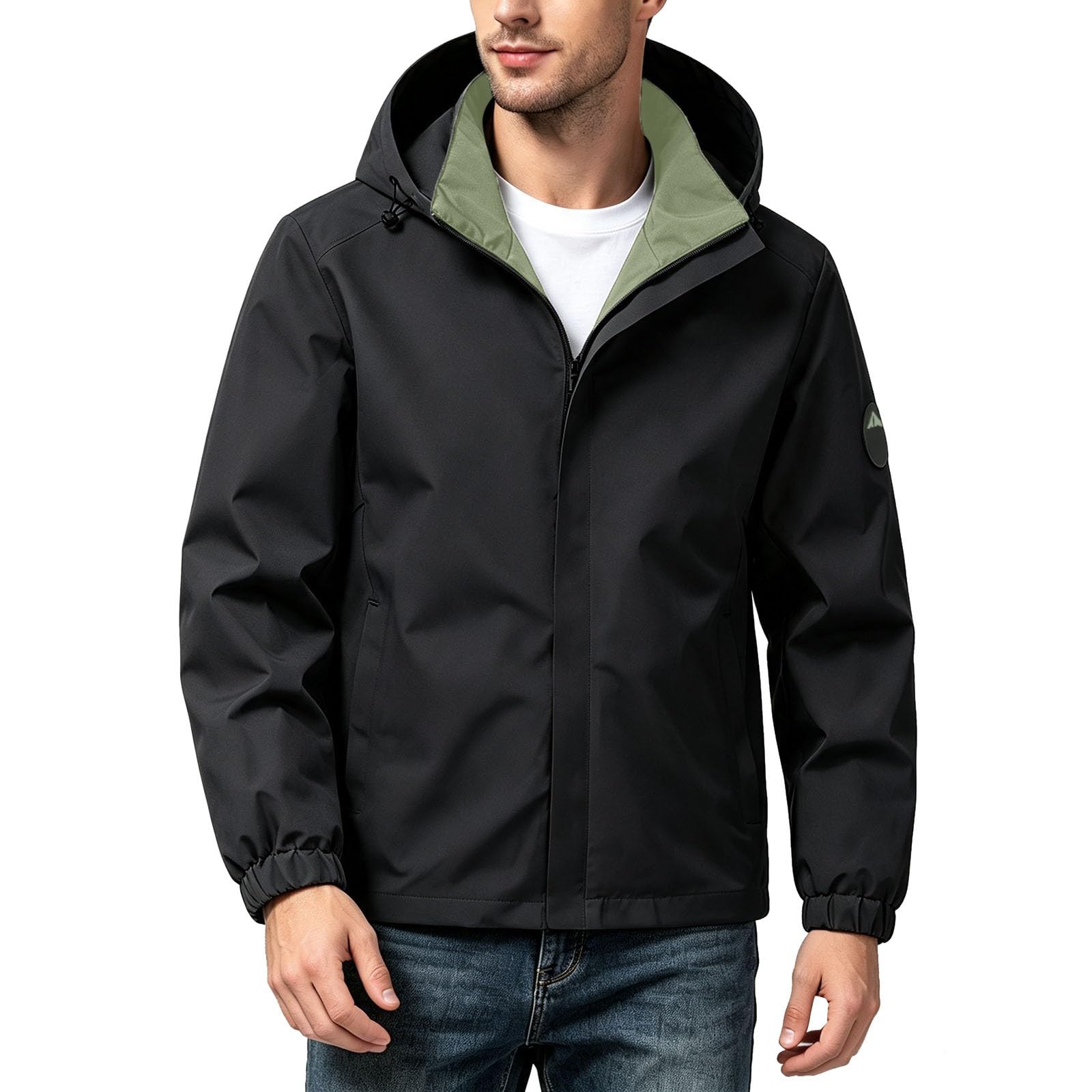 Giacca da uomo in softshell, impermeabile, traspirante, antivento