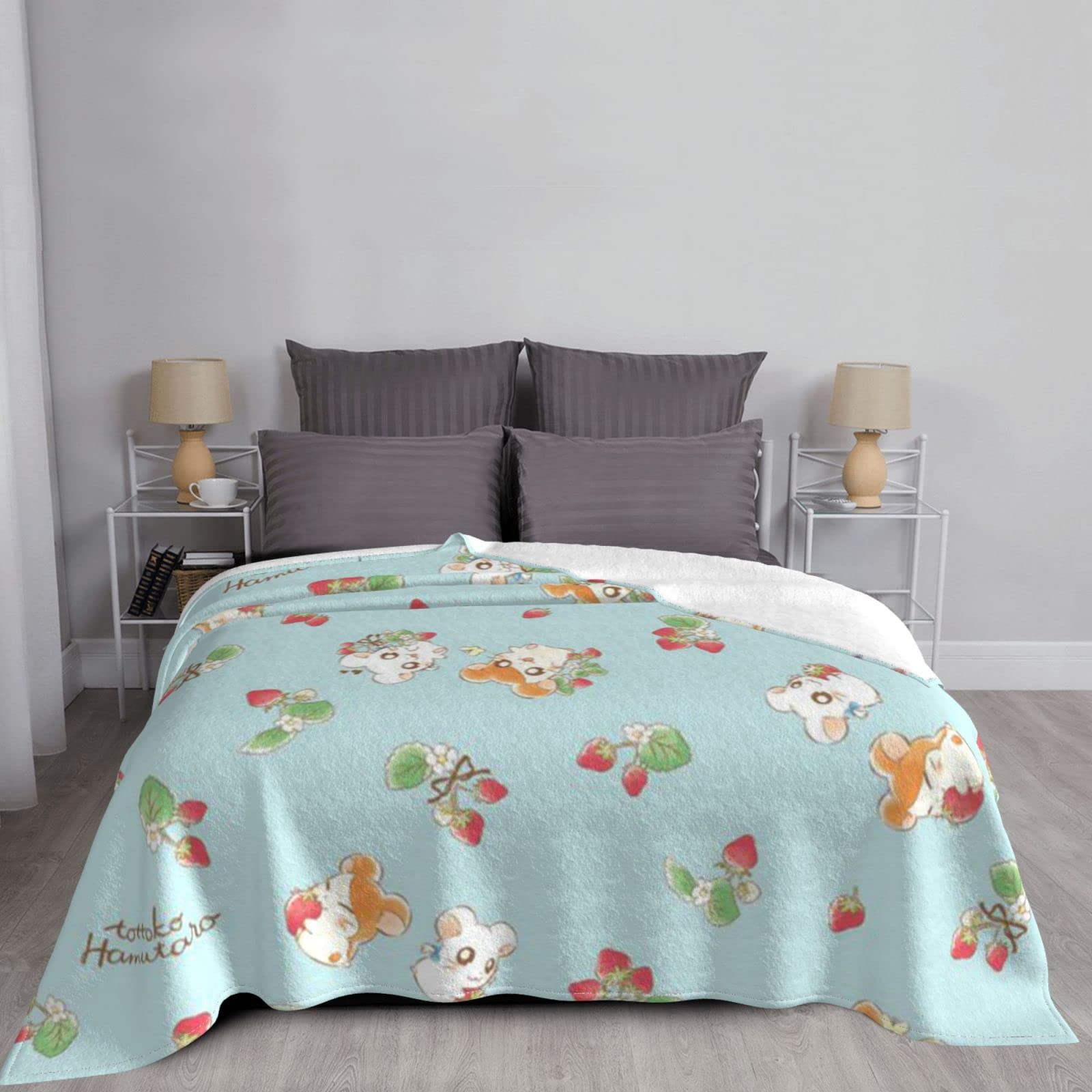 Amazon｜とっとこハム太郎 ブランケット blanket フランネル ふんわり