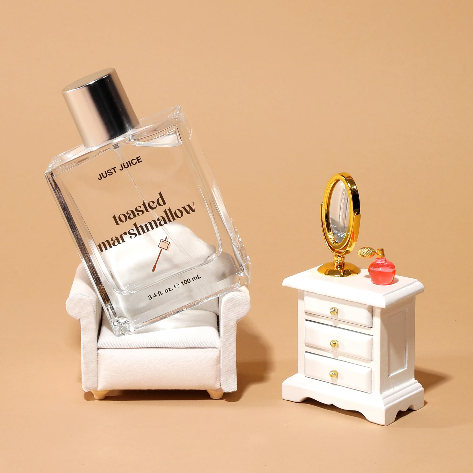 Amazon.com: Just Juice Toasted Marshmallow - Vanilla Perfume for Women and  Men - Gourmand Mini Travel Perfume with Caramel, Marshmallow, Amber Notes