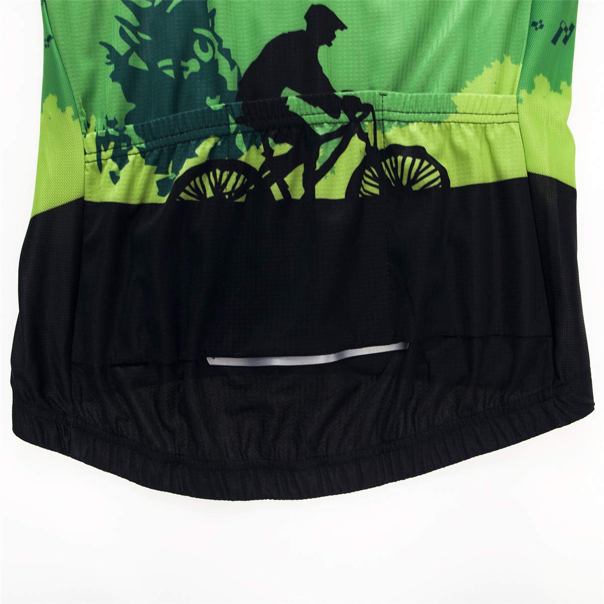 Ciclismo Maglie Uomini Autunno Bicicletta Abbigliamento Manica Lunga MTB Jersey Traspirante Ciclismo Sportswear - verde - XL petto 108/116 cm