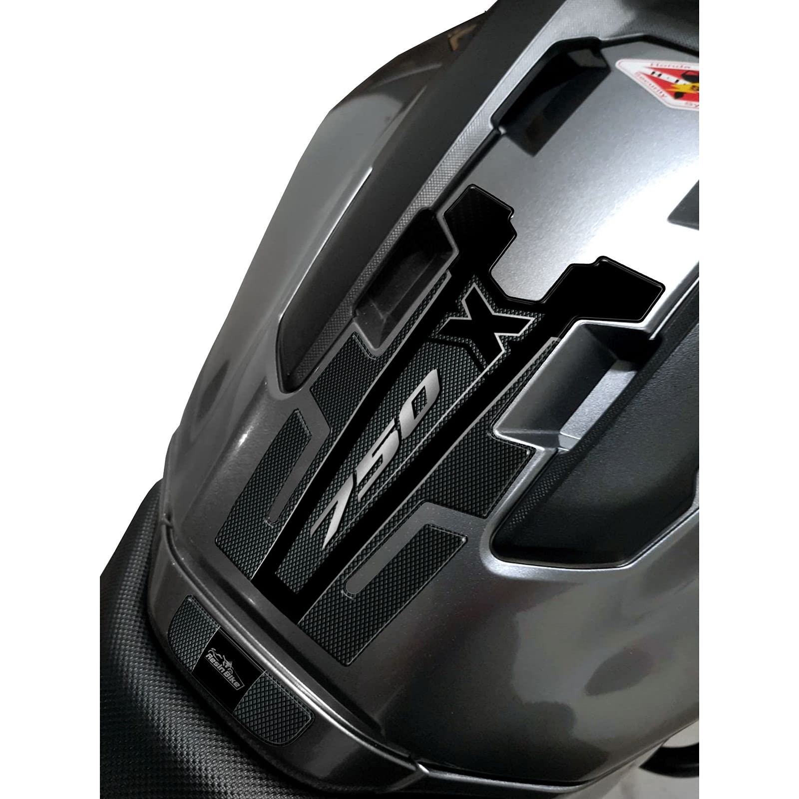Resin Bike Aufkleber Motorrad Kompatibel Mit Honda NC750X 2016 2020. Schutz Tankpad vor Stößen und Kratzern. Aufkleber 3D mit Harz Beschichtet Finish Metal - Made IN Italy