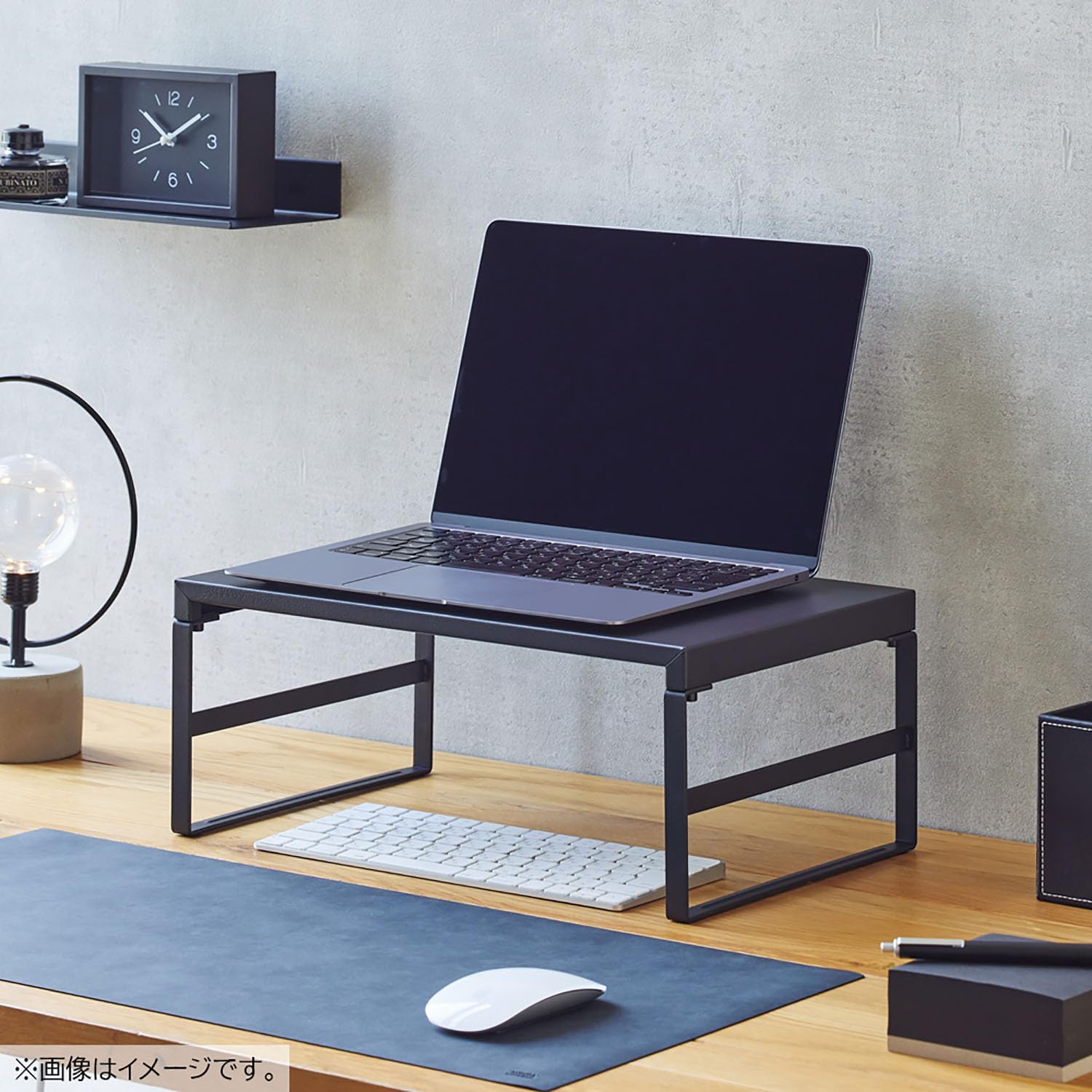 Amazon.co.jp: リヒトラブ パソコン台 モニター台 机上台 幅390mm ハイ