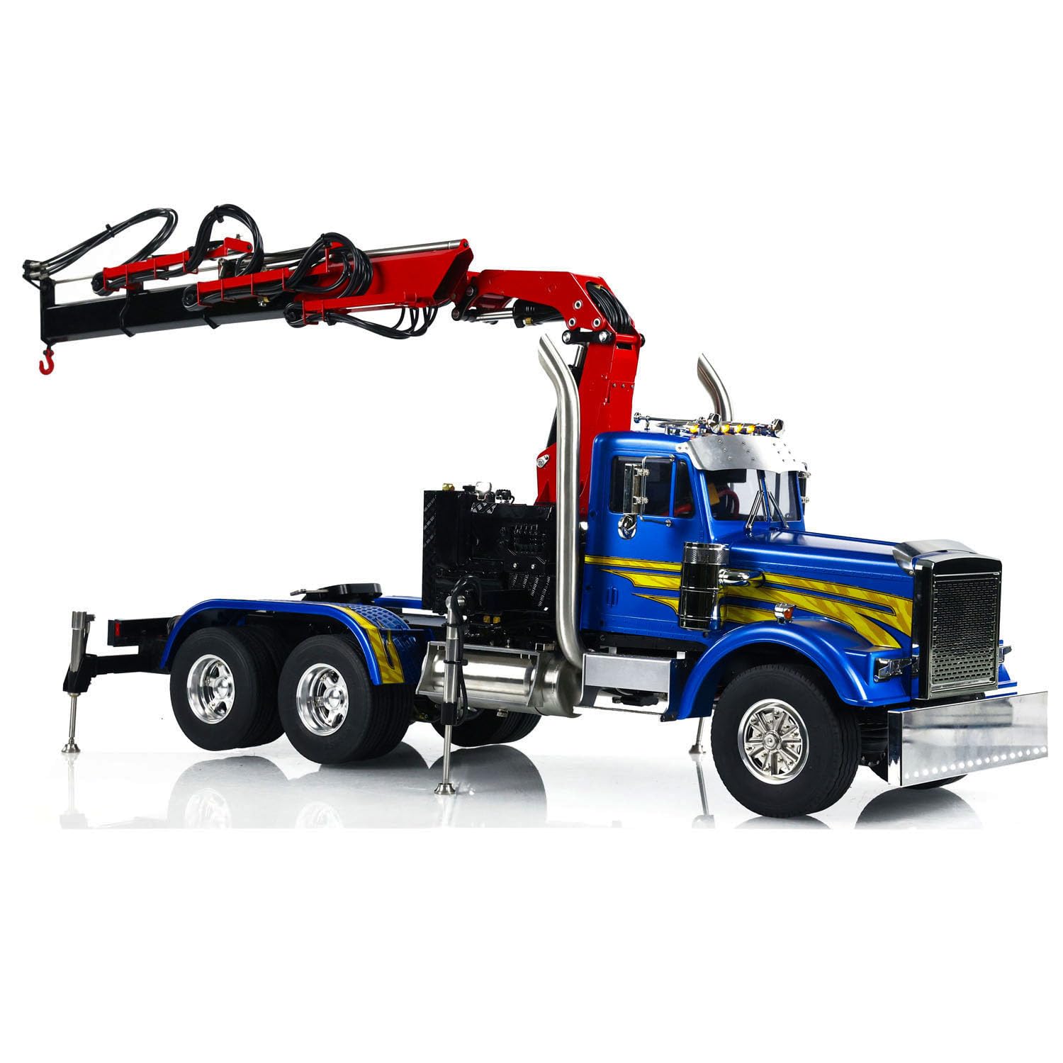 wheelfun 1/14 6X6 RC Trattore Camion Telaio Metallo 2-Speed Gearbox RTR 56344 Sound Light System ESC Servo Hobby Grade Model
