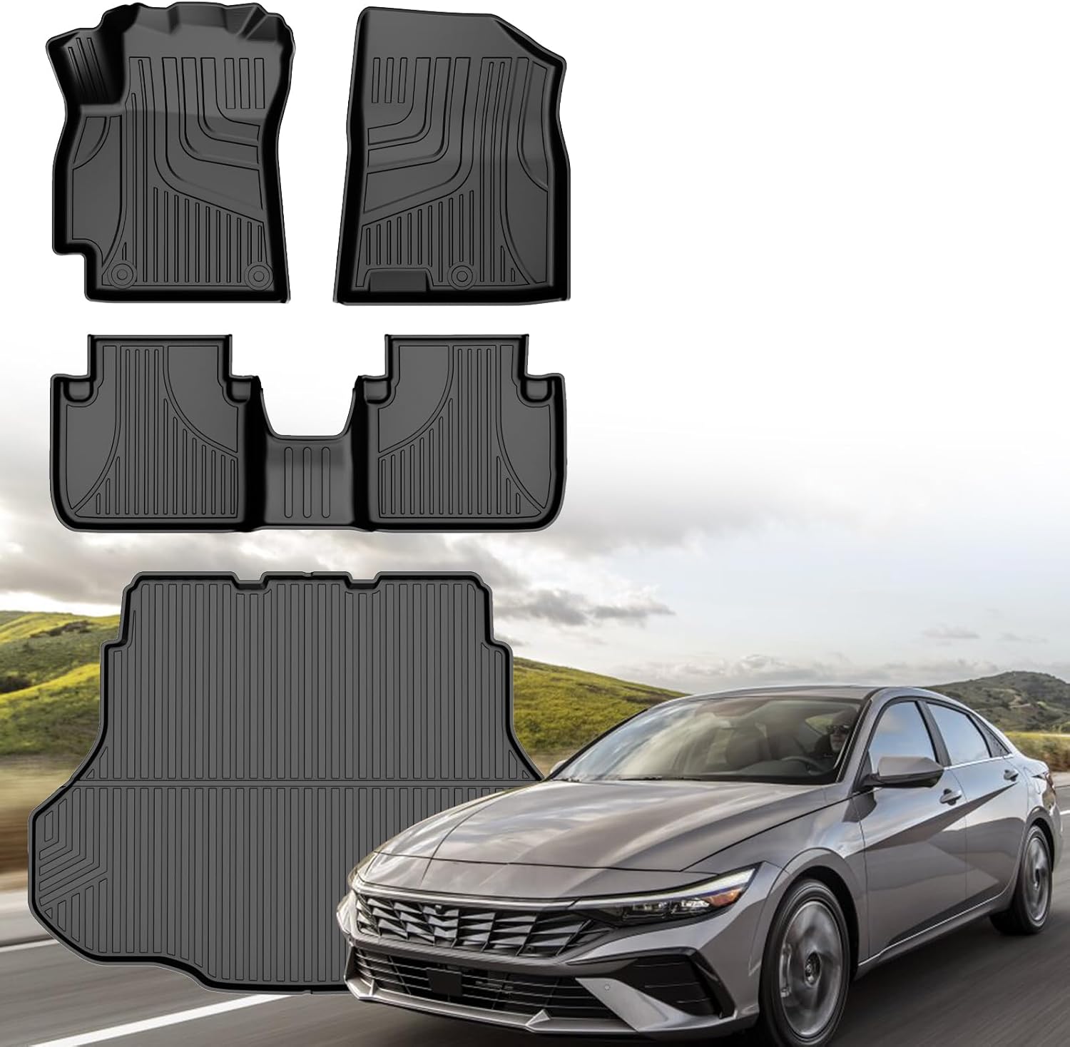 Amazon.com: Floor Mats & Cargo Liner Compatible with 2021-2025 Hyundai ...