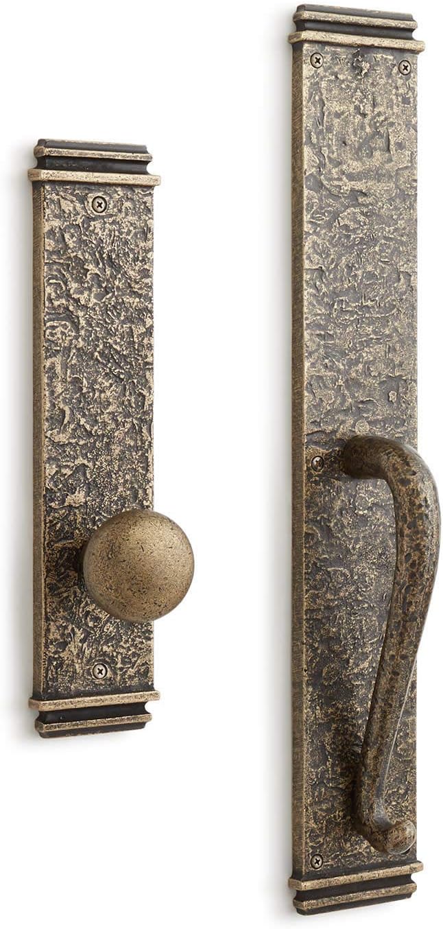 Signature Hardware 441467 Griggs Solid Brass Full Plate Dummy Door