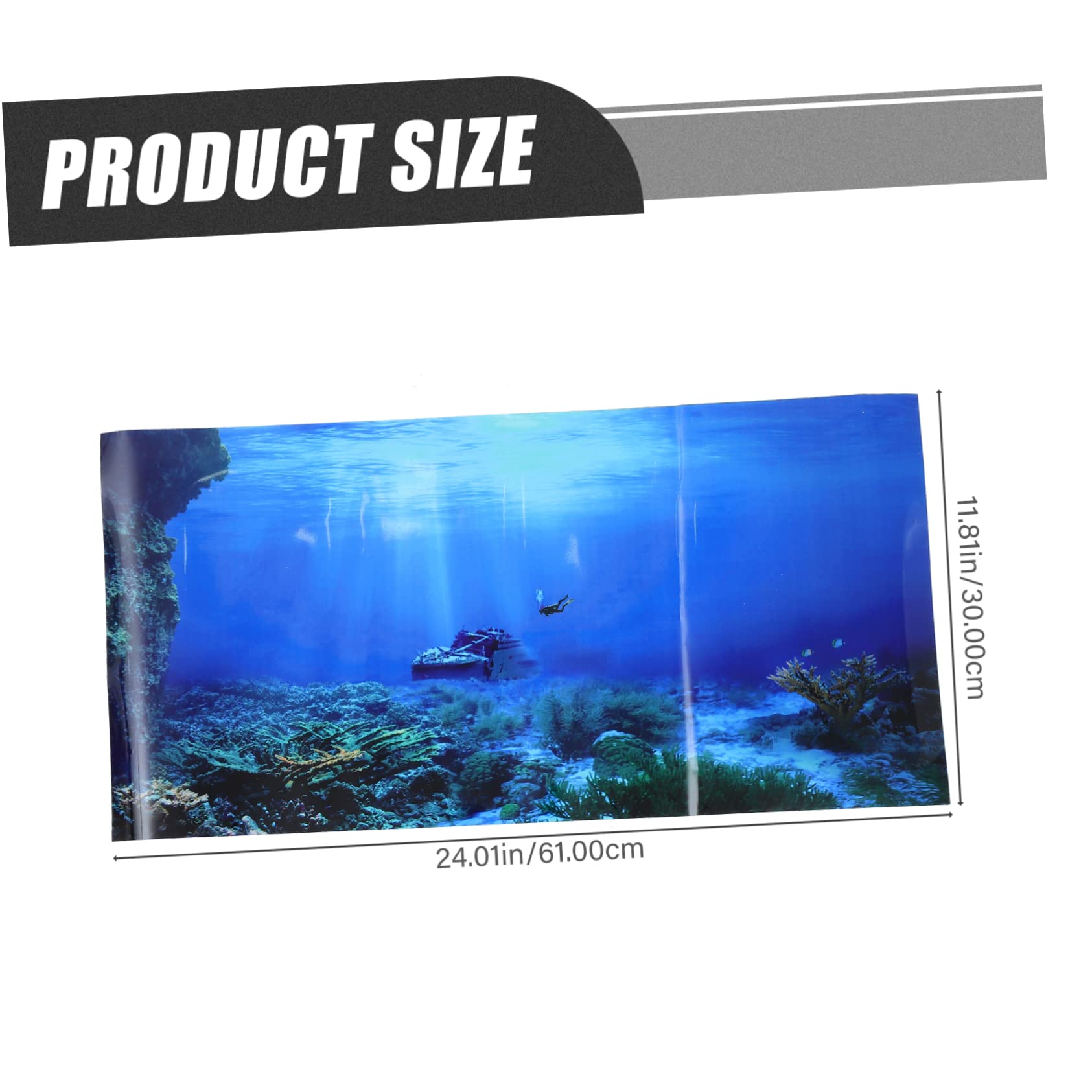 Toddmomy 2 Piezas De Papel De Fondo para Pecera Fondo Marino Fondo Submarino Imagen De Fondo 3D Reptiles Terrarios De Reptiles Terrario Fondo De Acuario para Reptiles Contenedor
