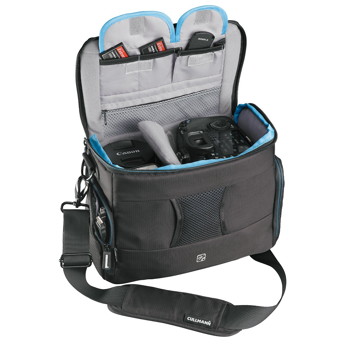 CULLMANN - 97560 - Torba na aparat Sydney Pro Maxima 300 do sprzętu CSC, DSLR lub kamery - Wymiary wewnętrzne w mm (szer. x wys. x gł.): 250 x 200 x 130, czarna