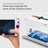 Vista 4 de Spigen GlasTR EZ FIT - Protector de pantalla de vidrio templado diseñado para ASUS ROG Ally, paquete de 2 unidades (no compatible con ROG Xbox Ally)