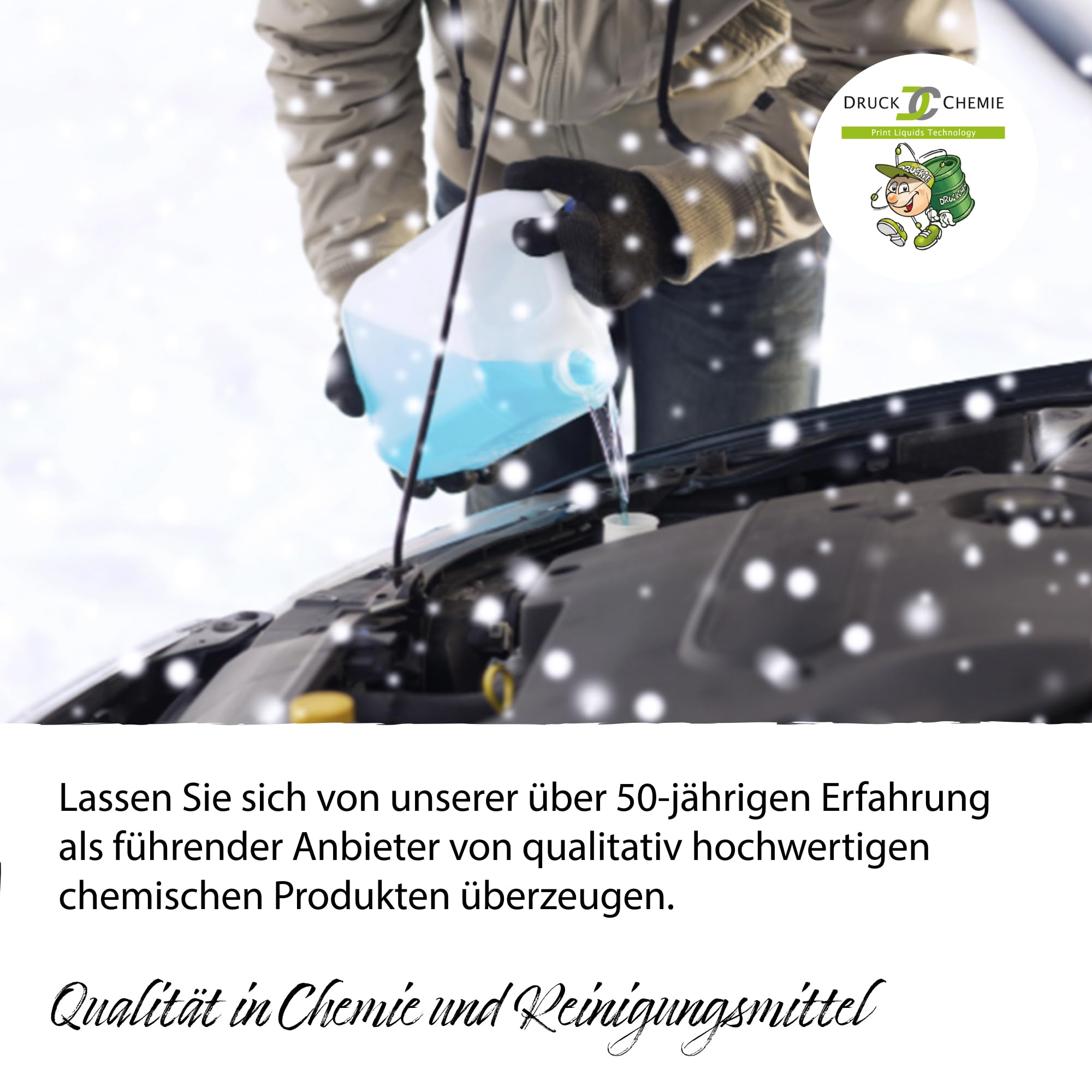DC DruckChemie GmbH Antifreeze Scheibenenteiser Auto 20L + Auslaufhahn - Leistungsstarker Entfroster für Autoscheiben, Seitenspiegel & Scheinwerfer
