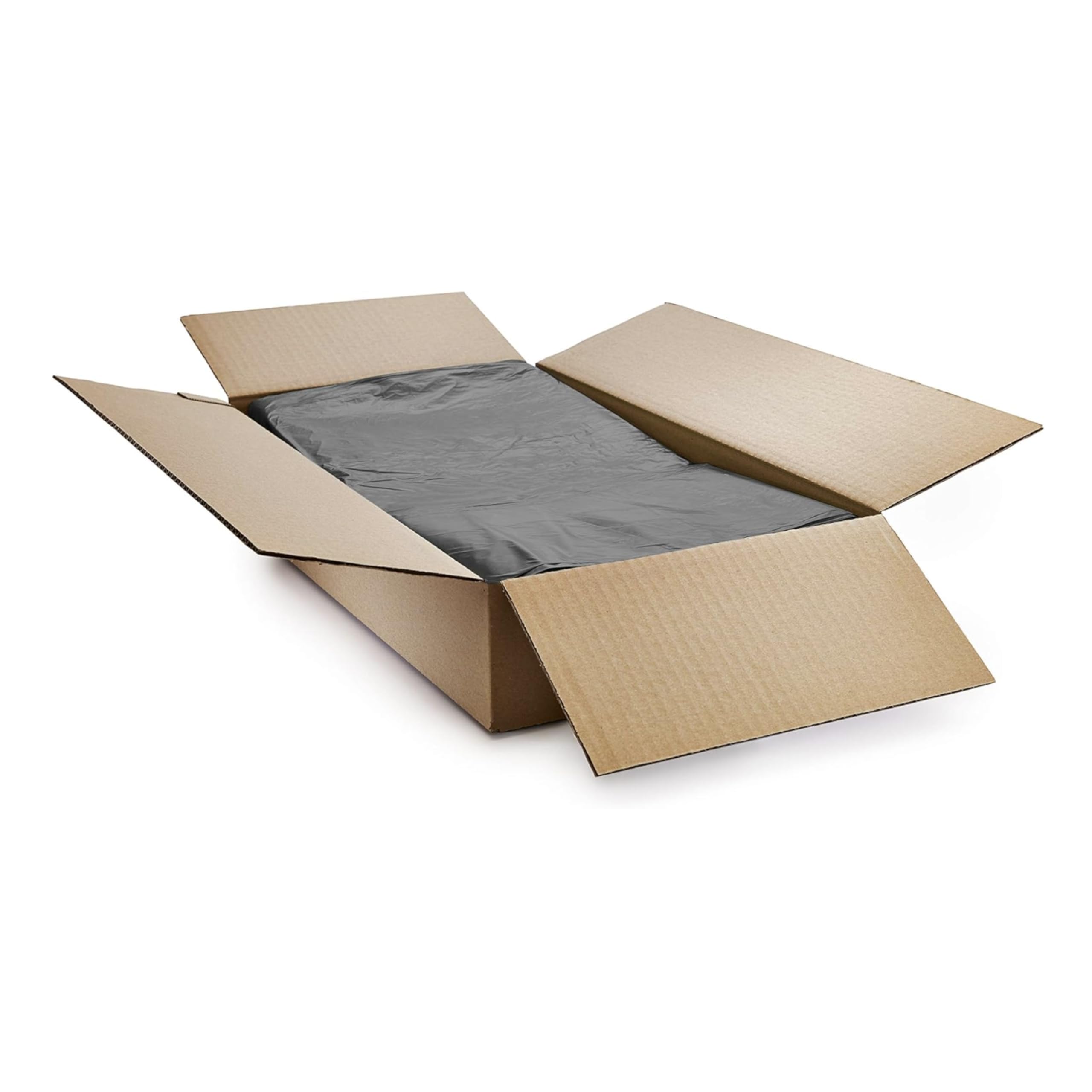 Sacchi per la spazzatura neri, 130 litri, 200 sacchetti, con chiusura a filo, certificato CHSA di 10 kg, per impieghi medi (813 x 1067 mm), 100% riciclati