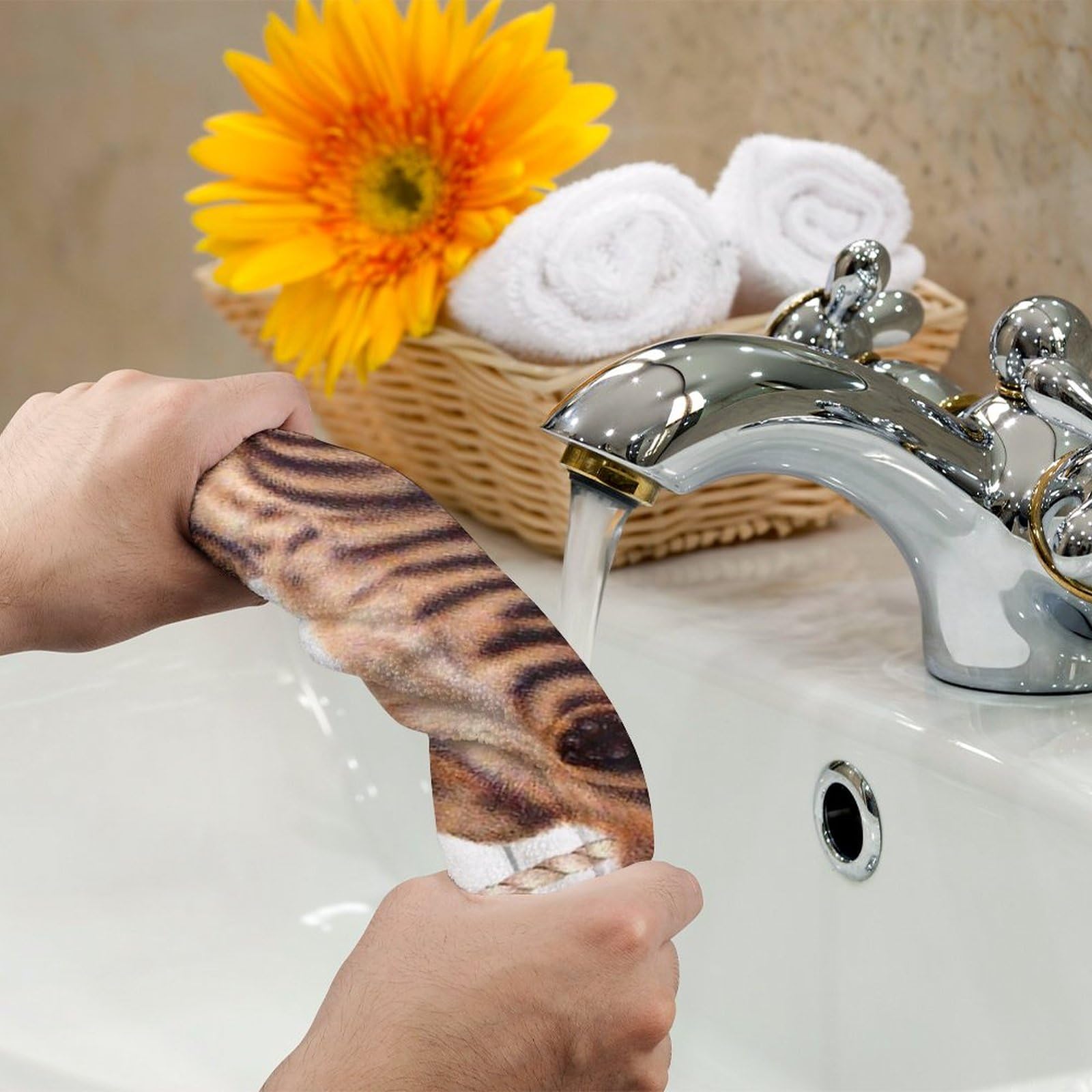 Amazon｜フェイスタオル ねこ 猫柄 速乾タオル タオル ヘアドライ