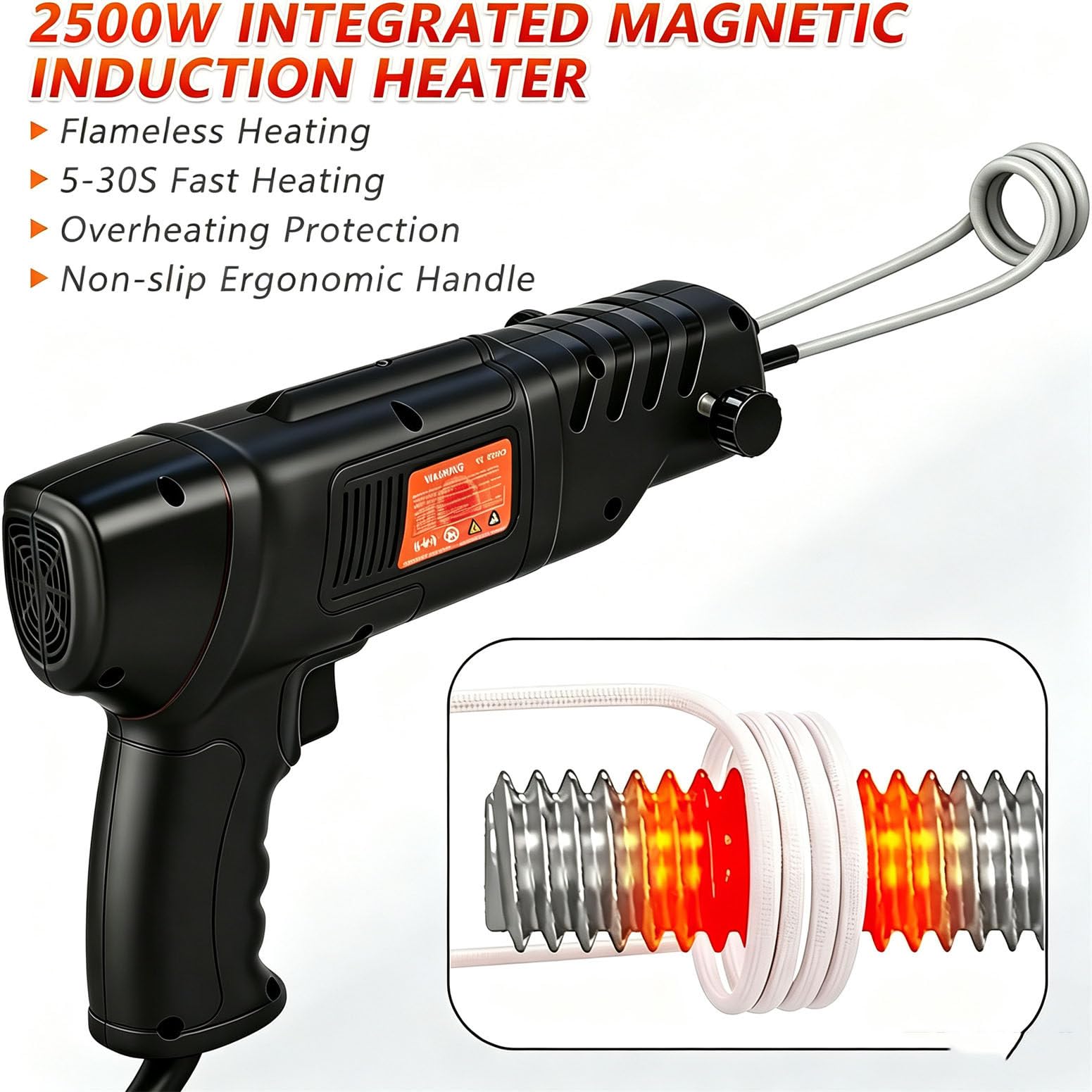 Kit Extractor de Tuercas de 2500 W con 4 bobinas