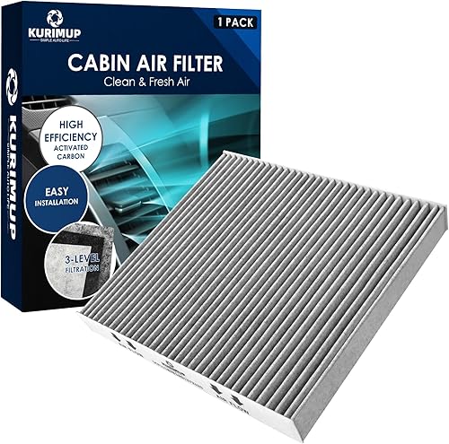 KURIMUP CF11183 Filtro de aire de cabina prémium con carbón activado, apto para Dodge Durango (2011-2023), Jeep Grand Cherokee (2011-2021)Grand