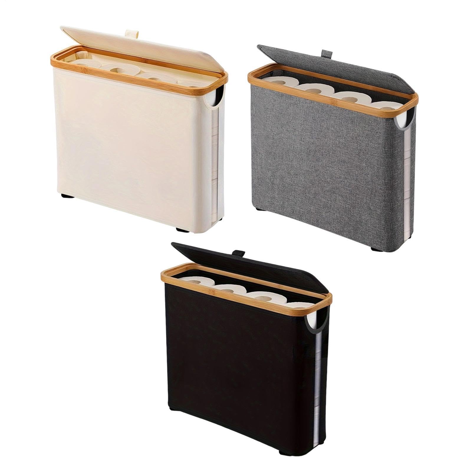 Organisateur à Papier Toilette pour Salle de Bain Conteneur Pliable