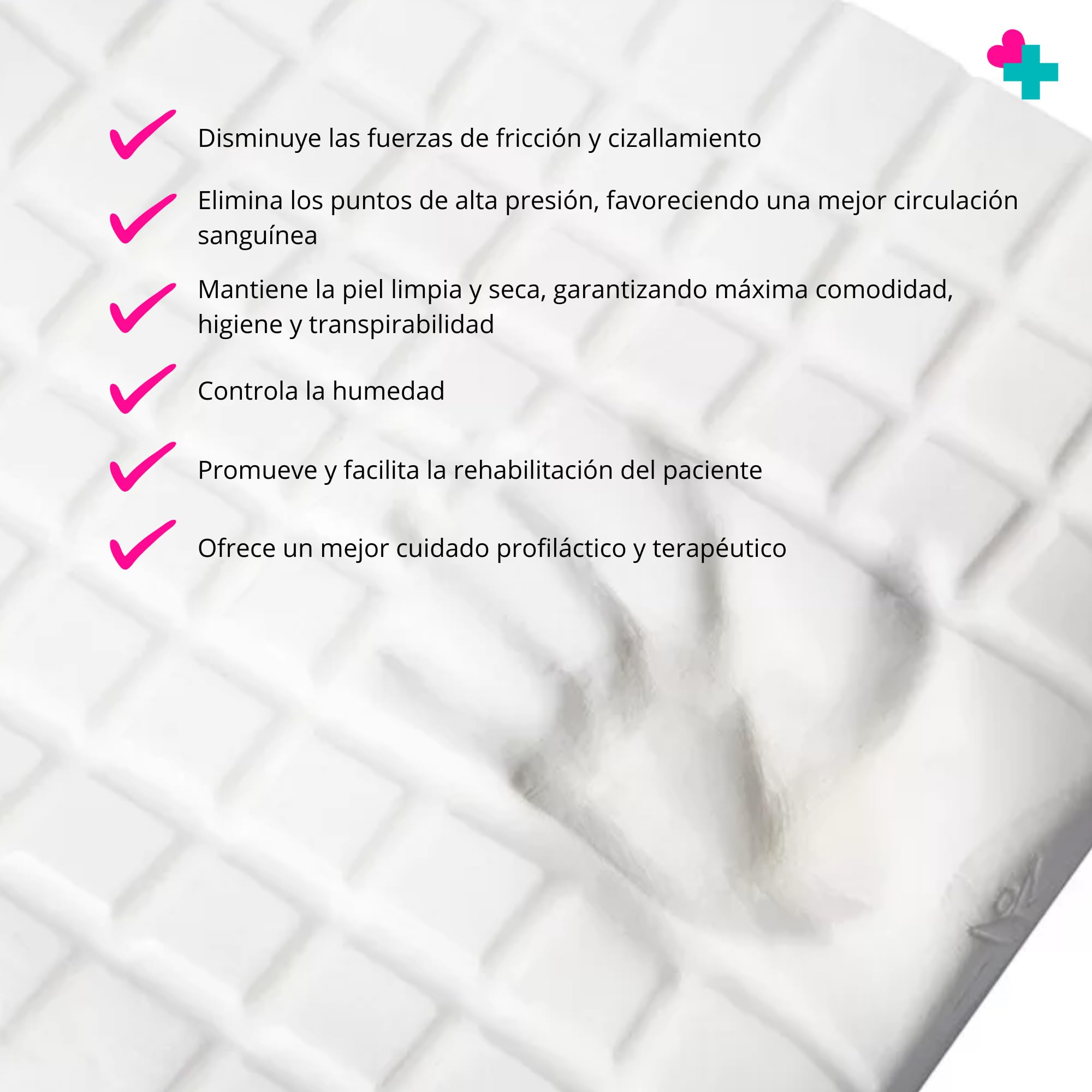 Cojín Antiescaras Viscoelástico para Silla de Ruedas 42x42x8 cm | Cojín Ortopédico con Espuma de Memoria y Funda Impermeable | Alivio de Presión para Personas Mayores y Movilidad Reducida