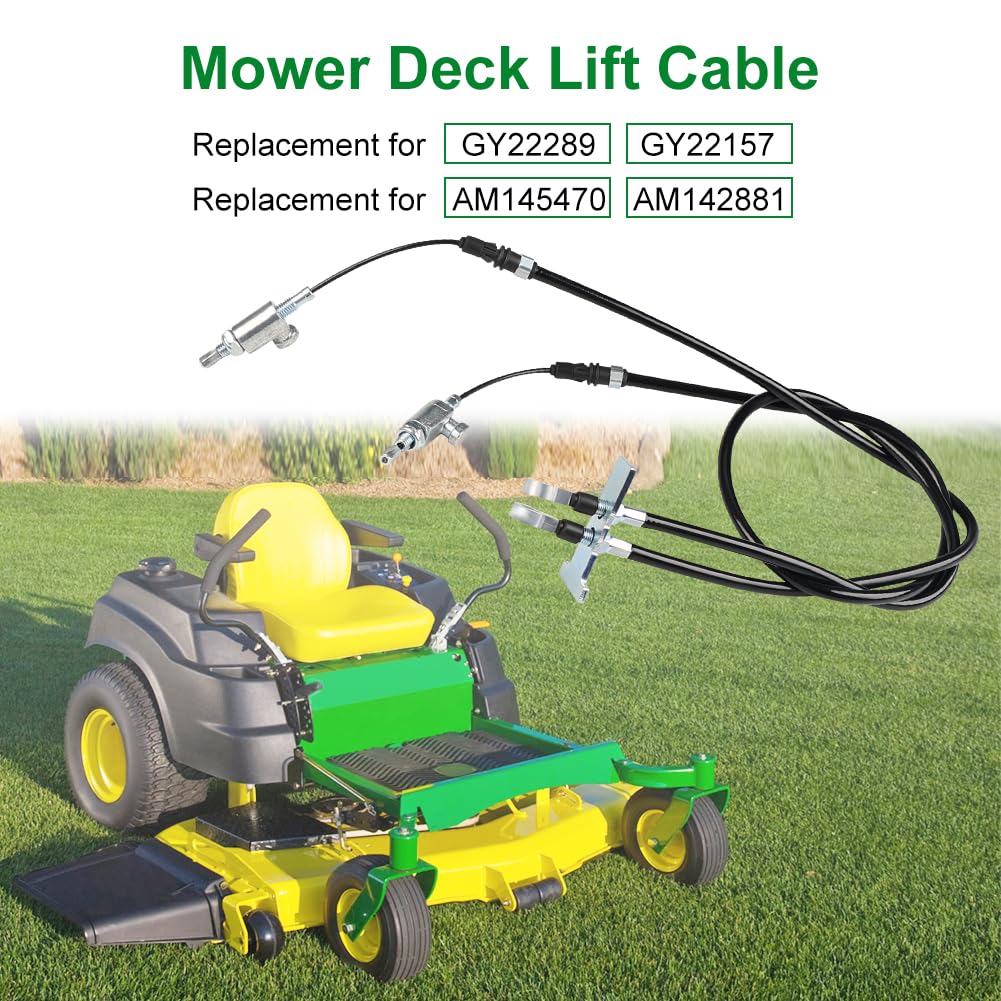 DVPARTS Rasenmäher Deck Lift Kabel GY22289 – Ersatzteil Für John Deere Z235 Z255 Eztrak Serie