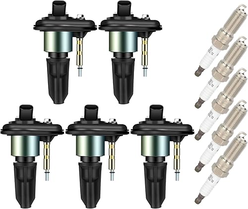 Miniatura 9 de ECCPP UF303 5 bobinas de encendido con 5 bujías de iridio 5019, para Chevrolet, para GMC Olds, para Saab, para Isuzu Trailblazer Envoy Rainer