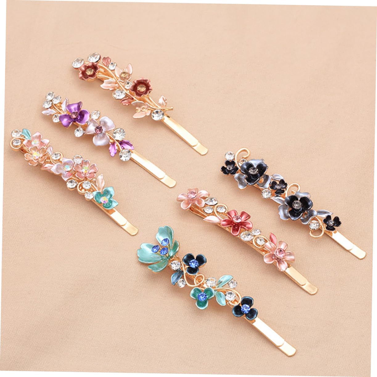 DOITOOL 18stücke Vintage Blumen Haarnadeln Mit Strass Für Damen Elegante Haarspangen Für Hochzeiten Partys Und Besondere Anlässe Vielseitige Haarschmuck-accessoires Verschiedenen