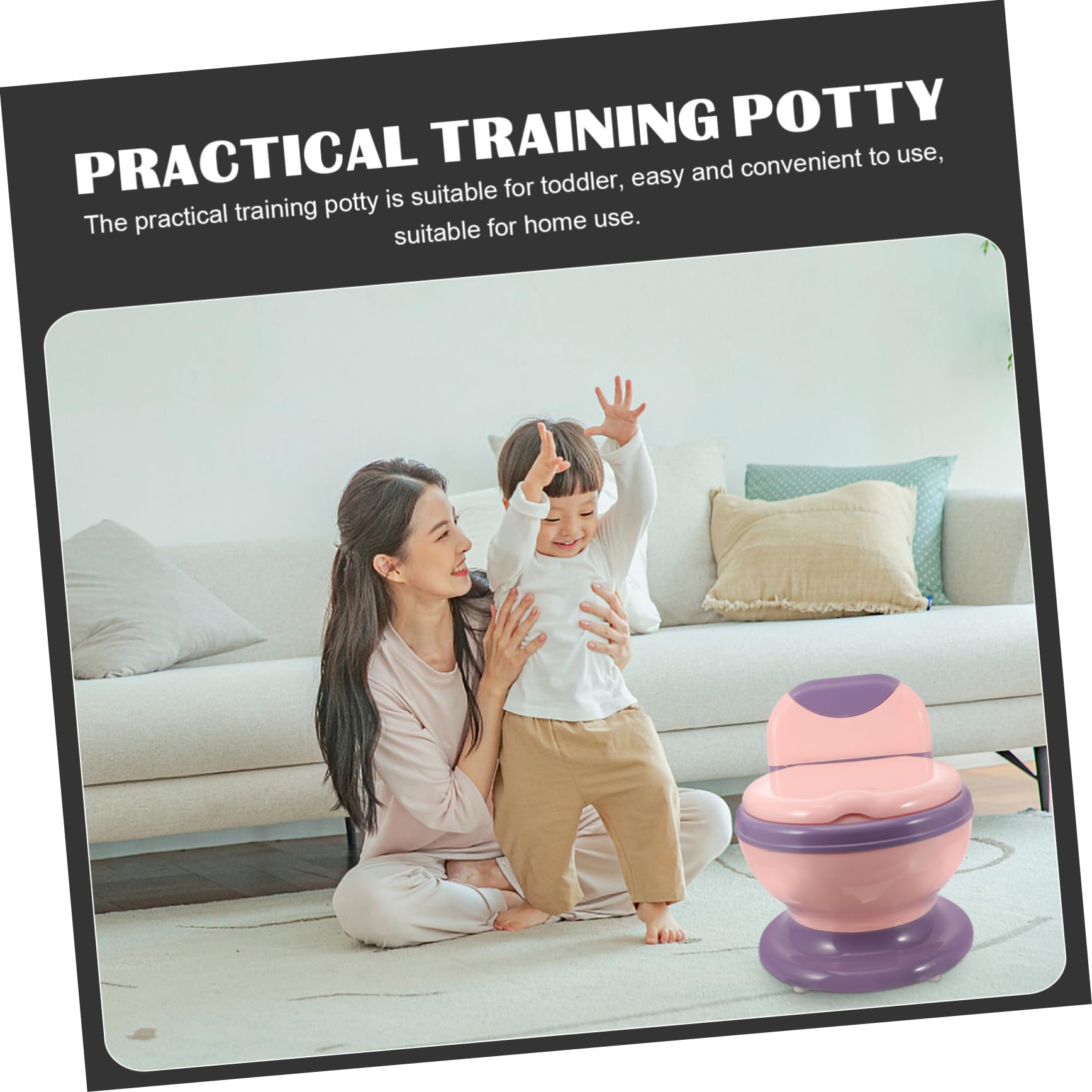 Toilettensitz Für Kleinkinder Töpfchentrainingstoilette Tragbares Töpfchen Für Jungen Und Mädchen Geeignet Für Heimgebrauch Mit Weichem Sitz Und Abnehmbarem Töpfchen Sicher
