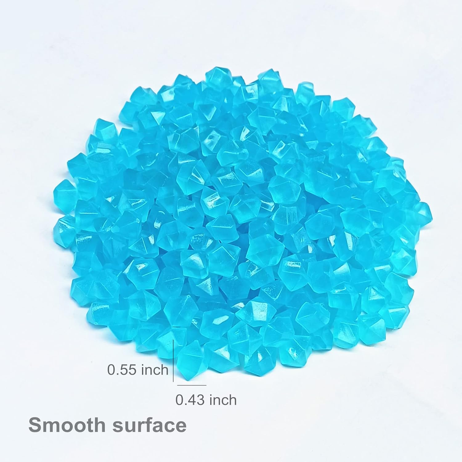 Melvyfiore Blue Stone Glow in The Dark Rocks for Outdoor Garden Luminous Decor Rubble for Pots Decoration, Yard Ornament, Pebbles for Plants Indoor Vase, Glowing Small Rocks Gravel (Blue Glows Blue) : Patio, Lawn & Garden