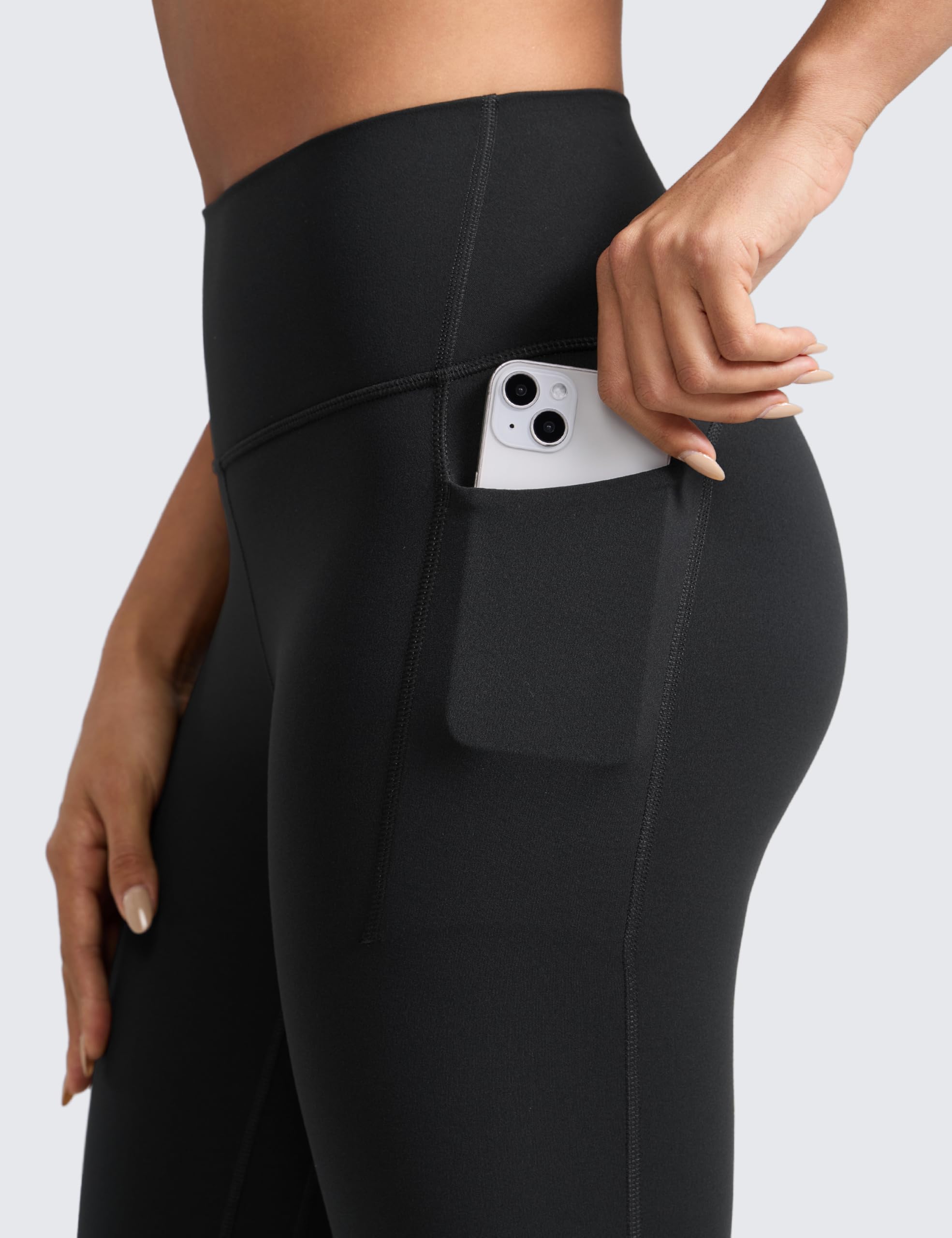 CRZ YOGA Butterlift Leggings con Bolsillos 64cm | Mantecoso Suave, Compresión Moderada, con Bolsillos laterales, Entrenamiento, Pilates, Cintura Alta, para Mujer