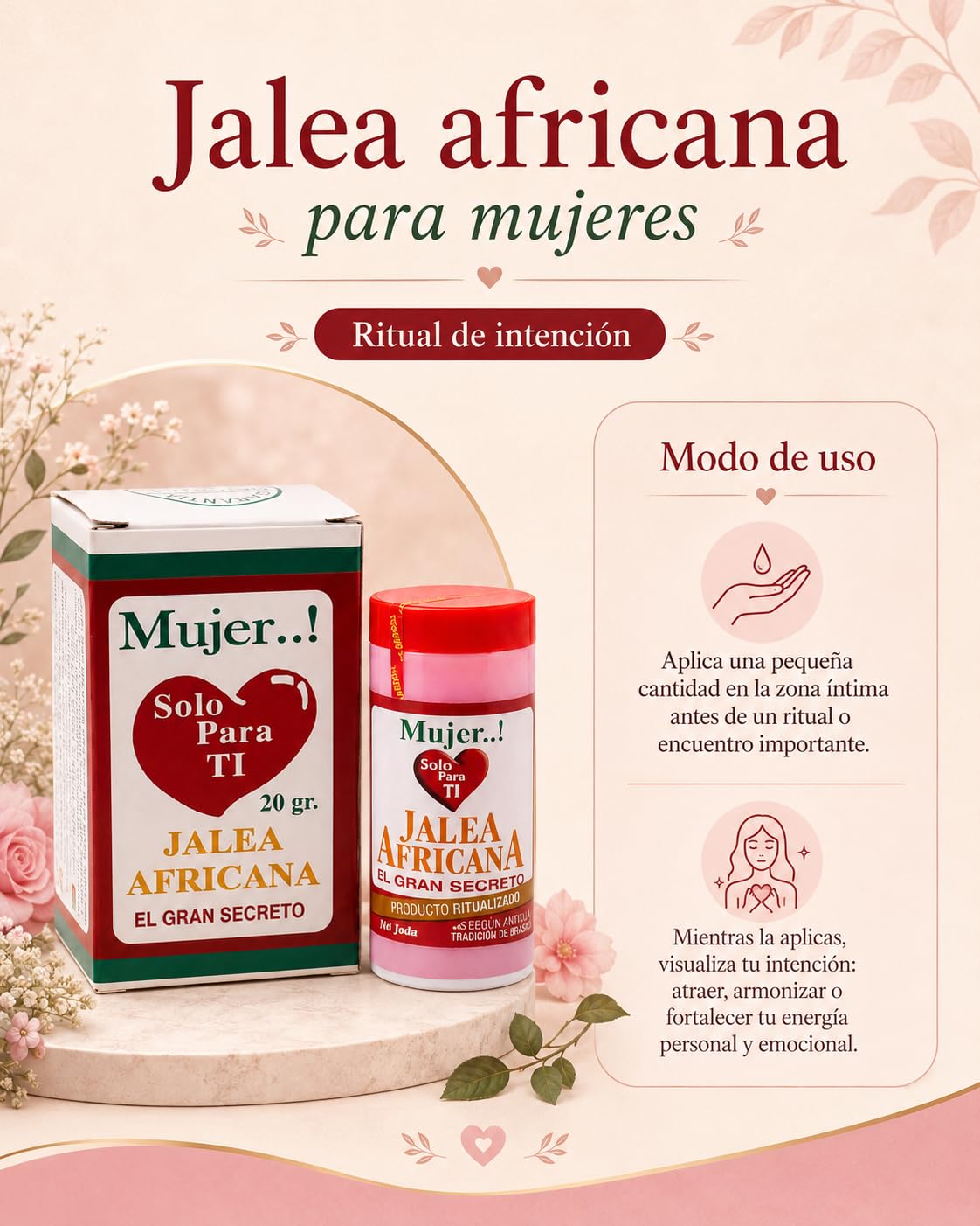 Jalea Africana Esotérica Mujer 20 g | Atracción y Energía