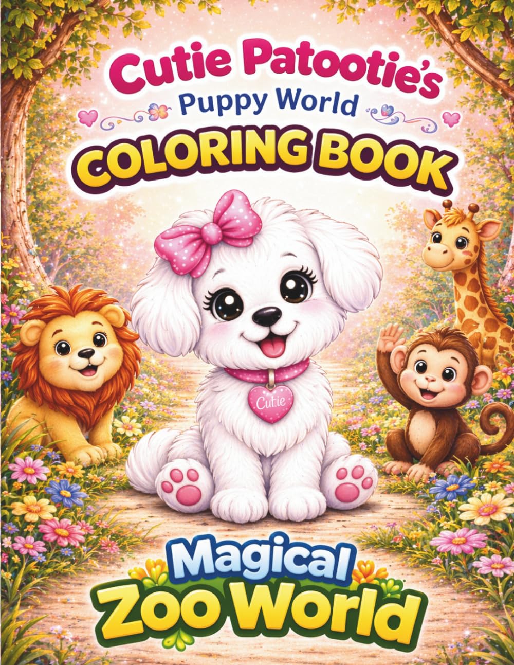 Cutie Patootie’s Magical Zoo World Coloring Book: Adorable Big & Easy Animal Pages for Kids Ages 3–8 | Fun, Relaxing, Stress-Free Coloring Adventure (Cutie Patootie, Puppy World Coloring Book)