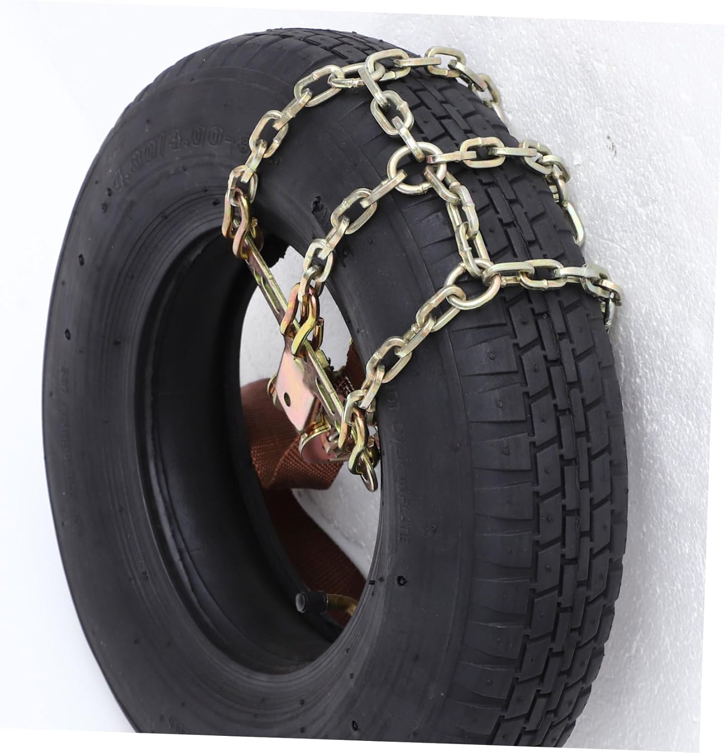 OUNONA 2pcs Tire Traction Chains Skid Snow Car Tire Chains Ice Studs for Safety