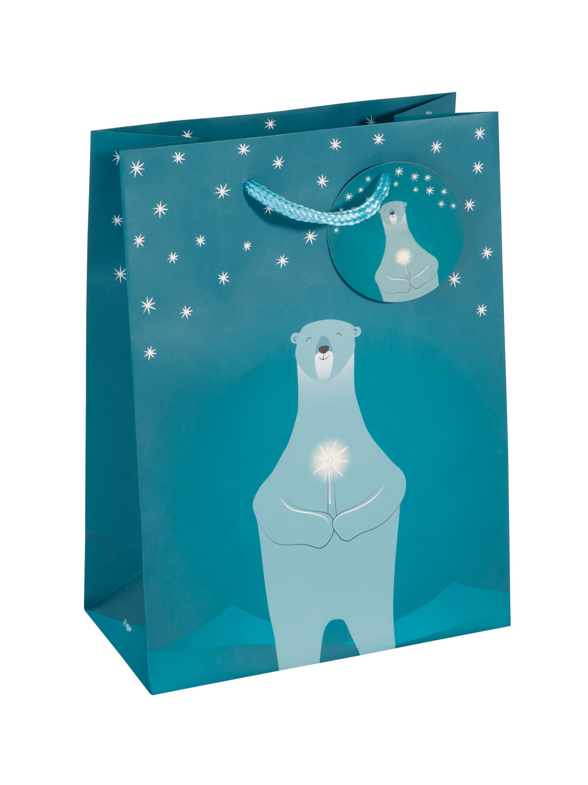 SIGEL GT053 Gift bag small, petrol Blue, 17 x 23 cm - Image 2