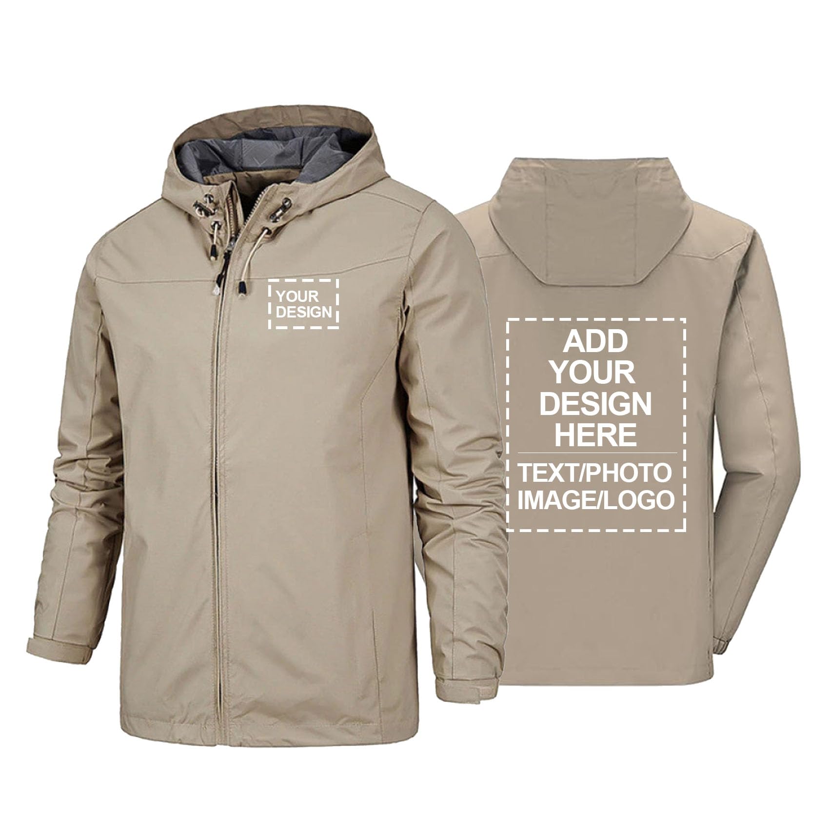 Giacche impermeabili da uomo e da donna giacche a vento softshell personalizzate impermeabili personalizzati logo fai da te immagini di testo abbigliamento da lavoro per esterni