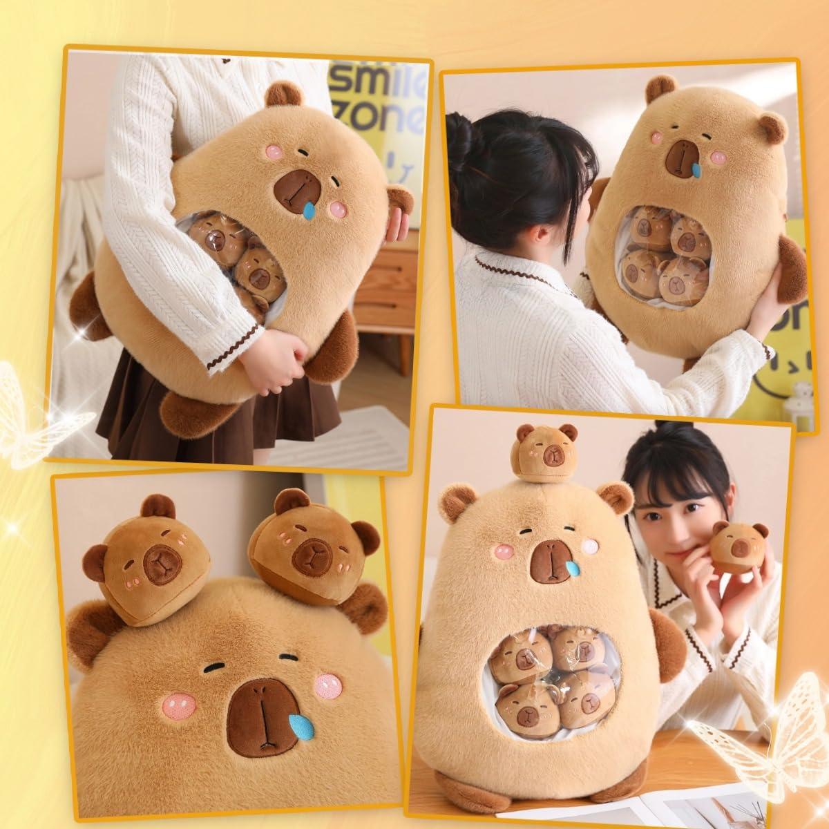 Kawaii Capybara Plüschtier Mit Entenschwimmring – Kuscheliges Stofftier, 20 Cm, Perfekt Als Geschenk