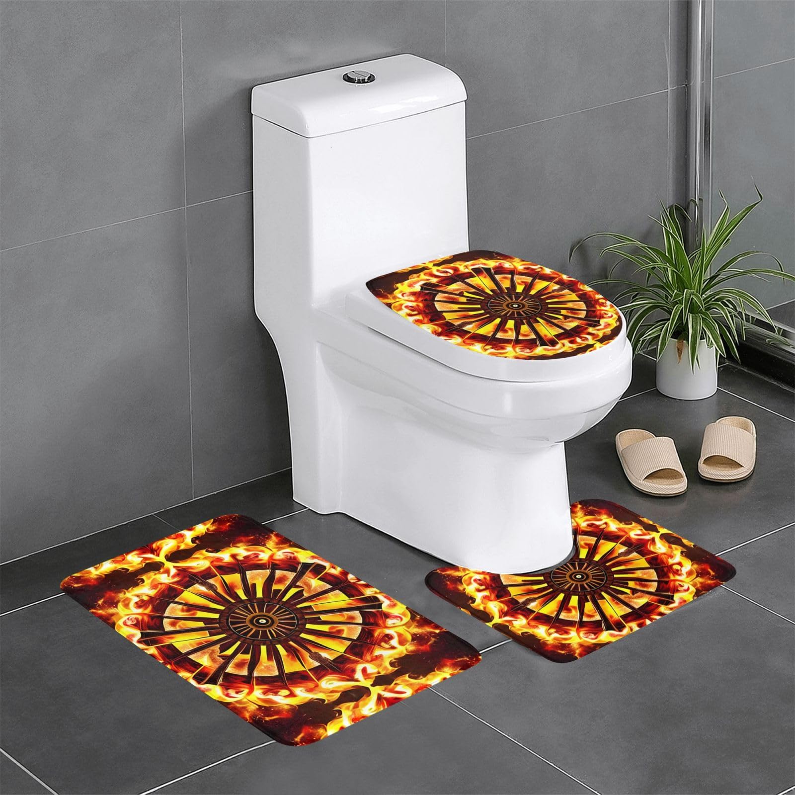 Tapis de bain séchage rapide et antidérapant Turning The Flame Picture