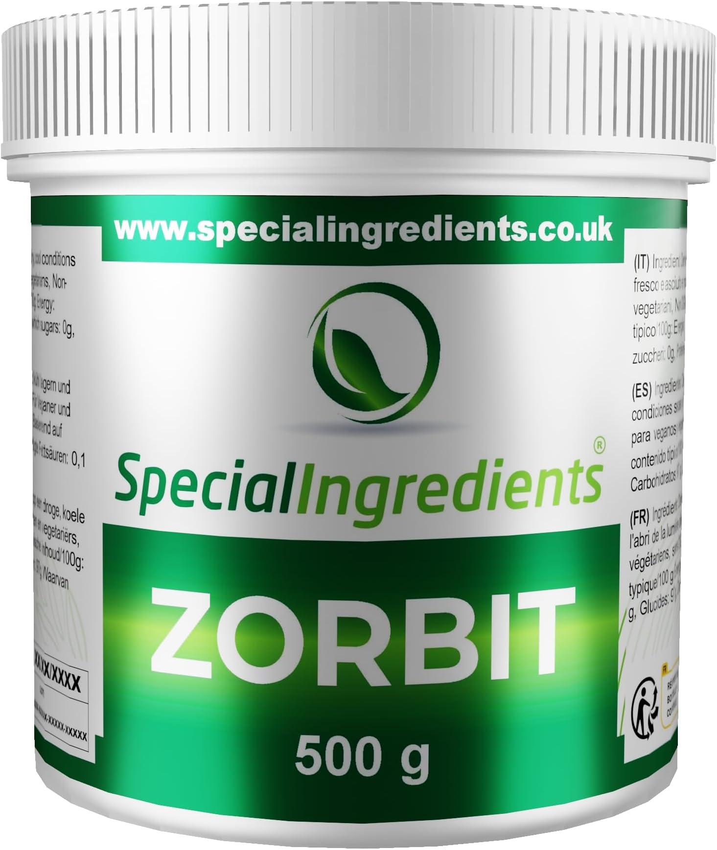 Zorbit Tapioca Maltodextrin 1kg Premium Quality, Vegan, Non-GMO, Gluten Free, – Recyclable Container