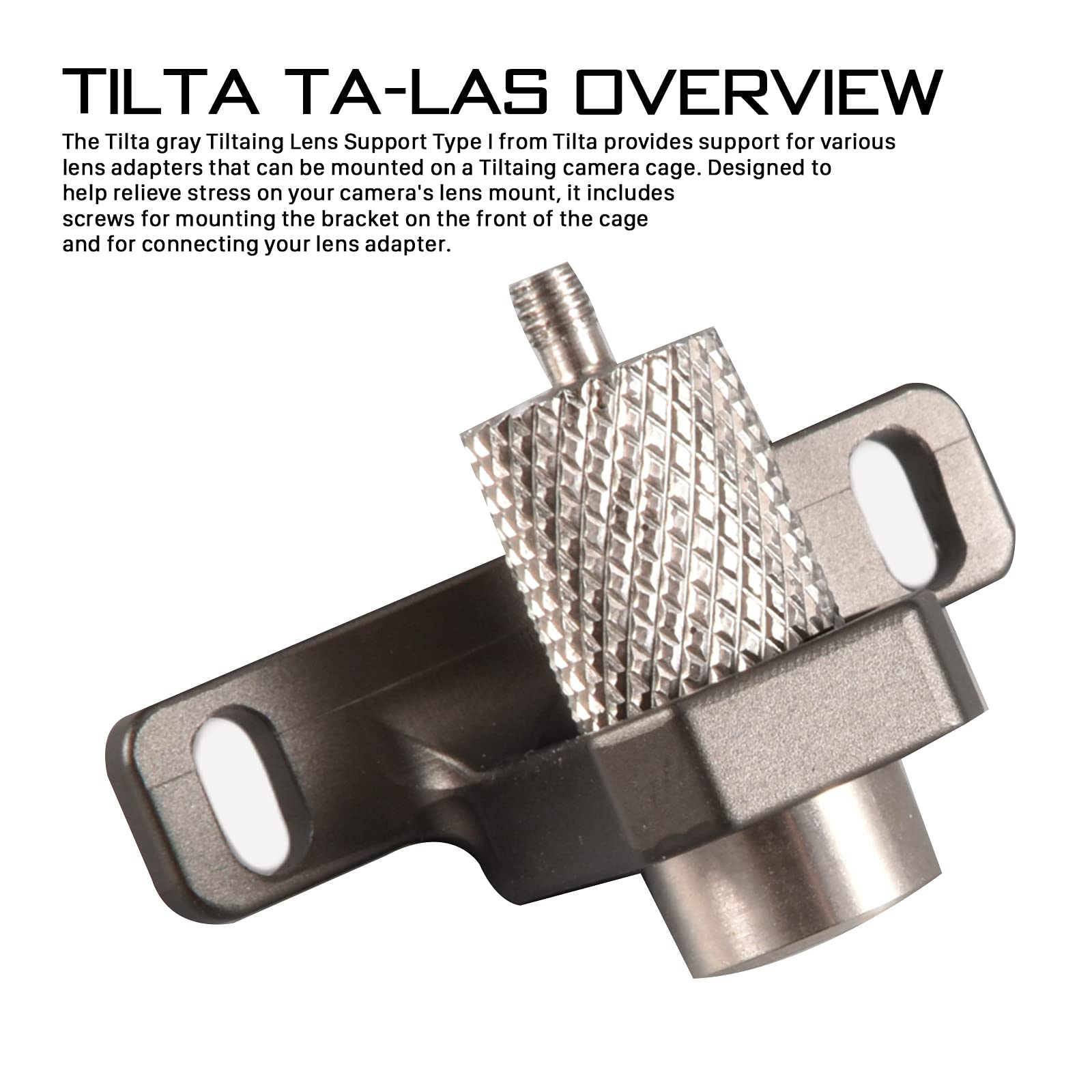 Supporto Adattatore Obiettivo Tilta Per BMPCC 4K/6K - Grigio, In Alluminio E Acciaio, TA-LAS-G - Foto 3