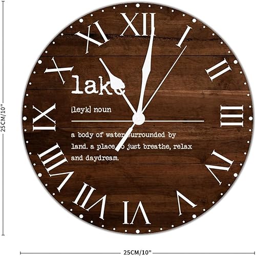 Miniatura 78 de ArogGeld Definición de recursos humanos, reloj de PVC, frases motivacionales, sin marco, números romanos, significado de 12 pulgadas, silencioso