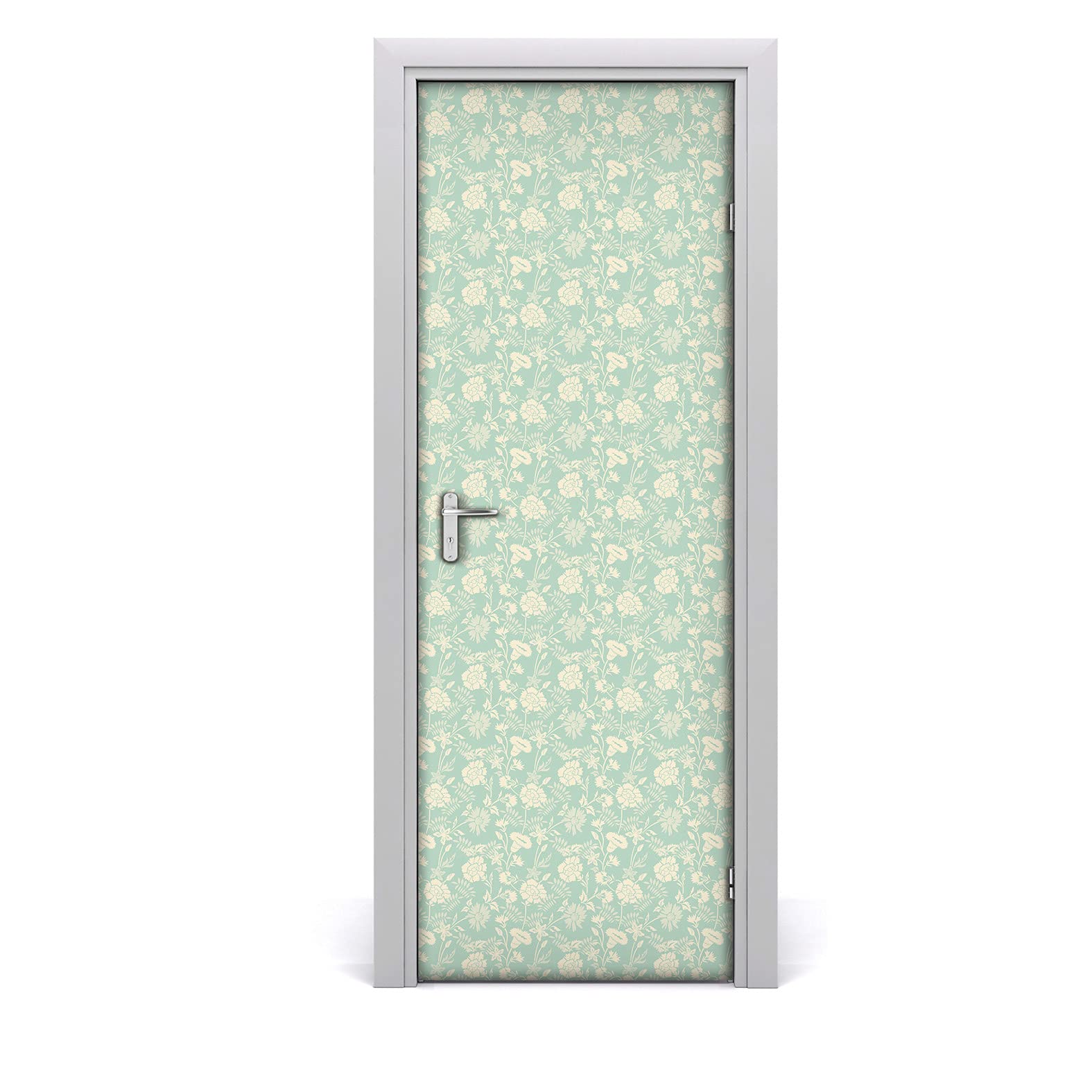 Adhesivo decorativo puerta 85x200 papel pintado autoadhesivo floralgolden