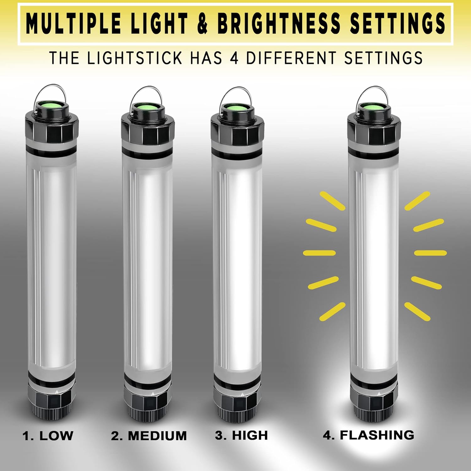 SunJack LightStick Camplight – Waterproof Rechargeable LED Flashlight & Power Bank | Portable Camping Lantern for Hiking, Backpacking, Swimming, Boating, Outdoors, Emergency & Survival Kits
