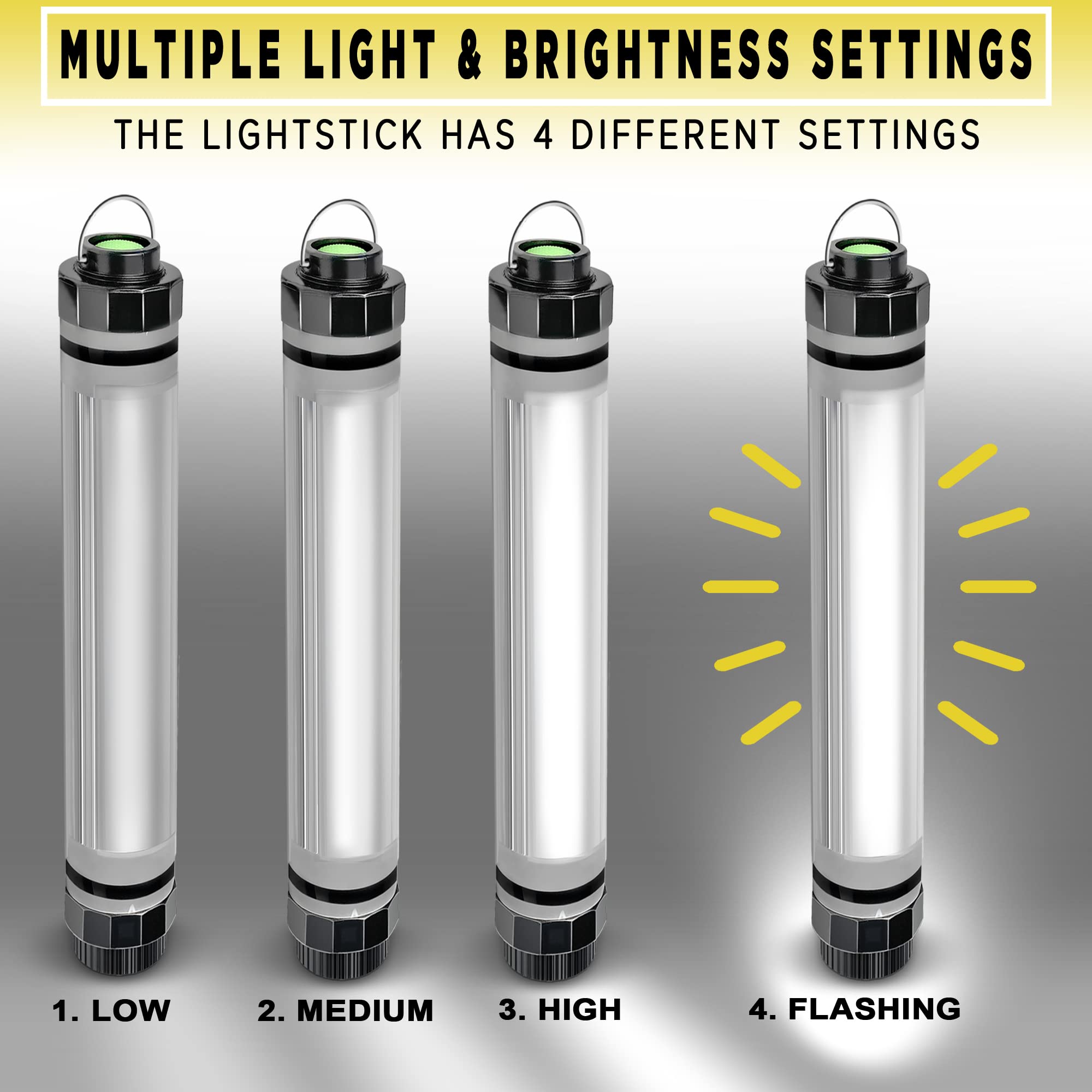 SunJack impermeable Lightstick (TM) – Luz con banco de energía portátil para Camping, Backpacking, y de emergencia Kit de supervivencia