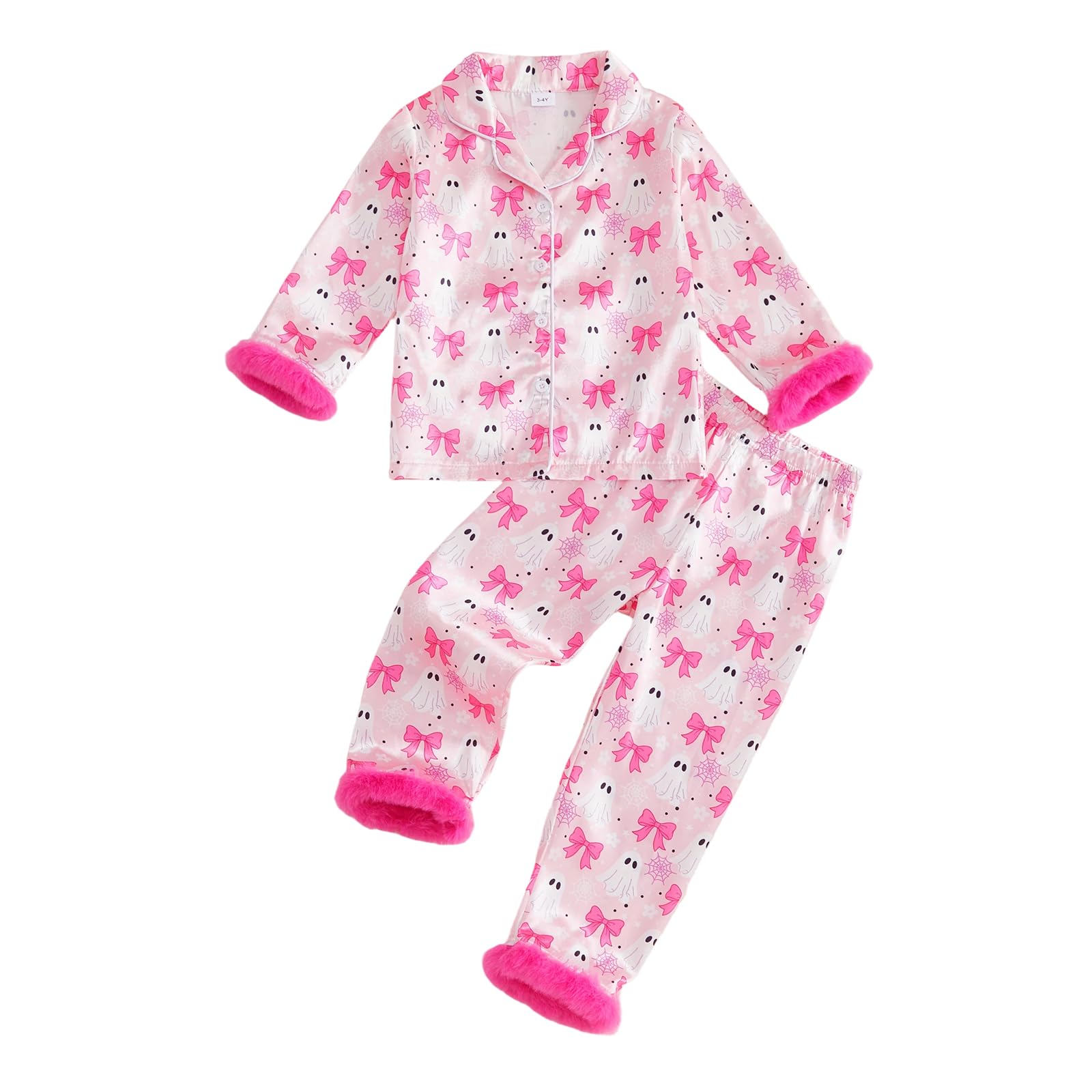 Baby Halloween Pajamas Button Down Shirt Long Pants Sleepwear