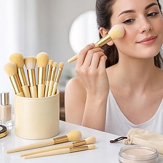 Juego de brochas de maquillaje profesional de...