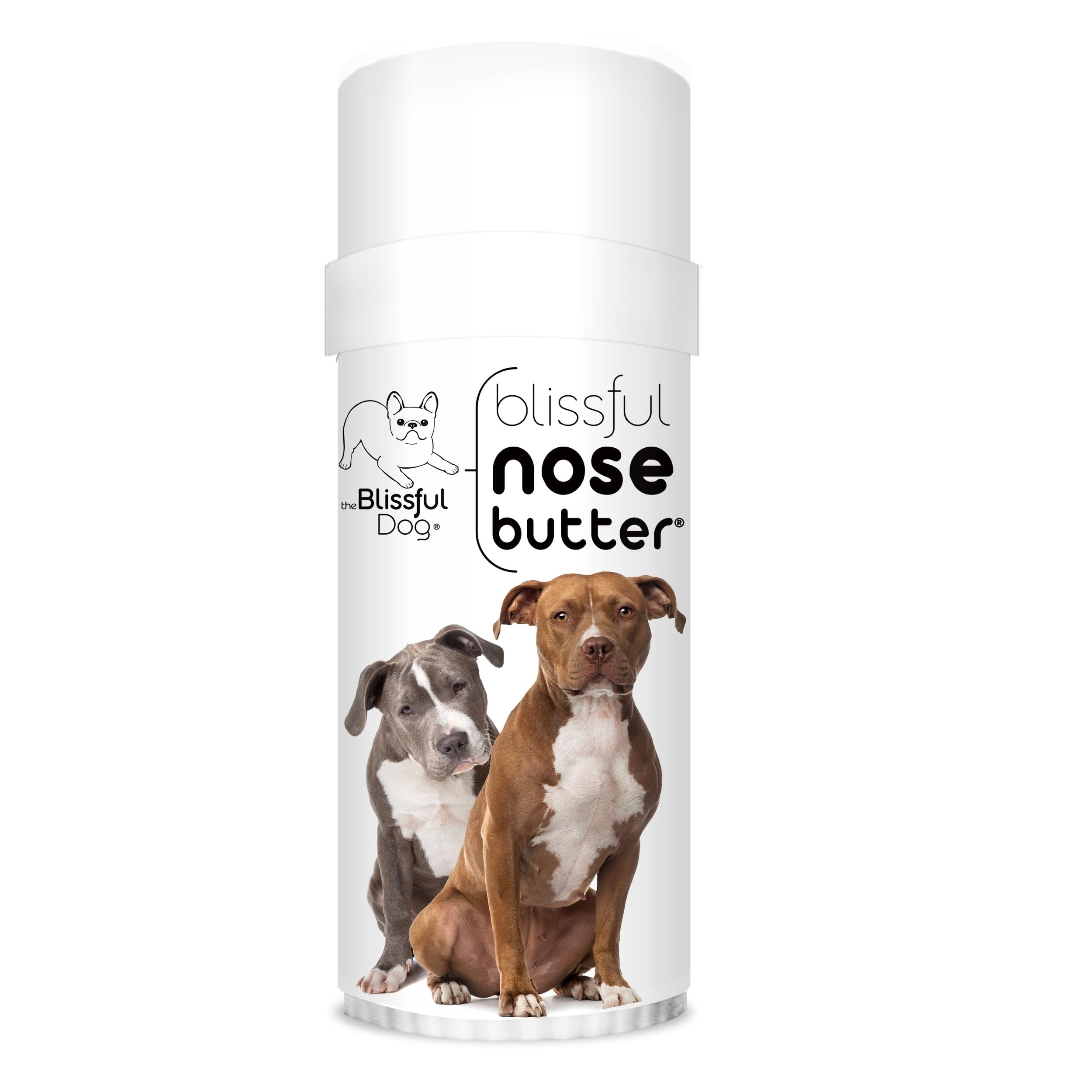 The Blissful Dog American Staffordshire Terrier Nose Butter, Versatile Dog Nose Balm for Dry Nose, Handcrafted Nose Moisturizer, Easy-to-Apply Dog Essentials, Unscented, 2.25 oz.