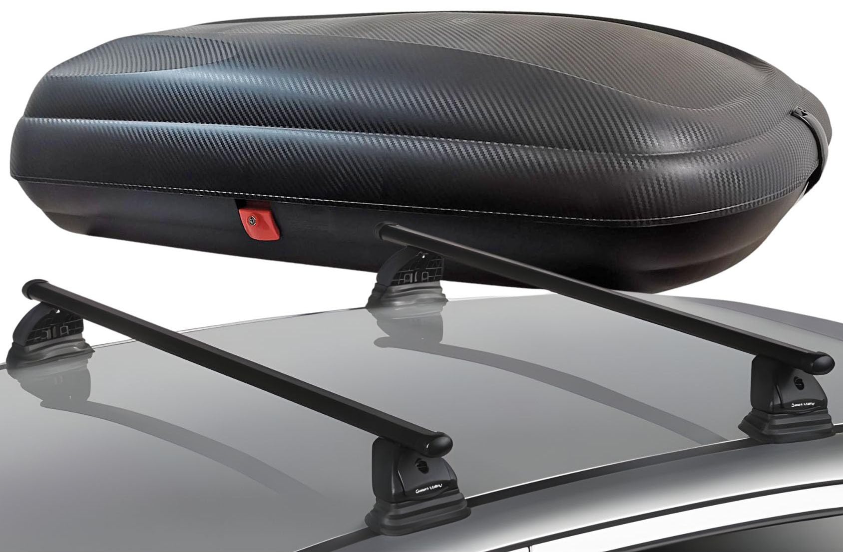 Box Tetto VDPCA320 320 Litri Carbonlook + Barre Alluminio Per Subaru Forester SH Dal 2008 - Foto 1