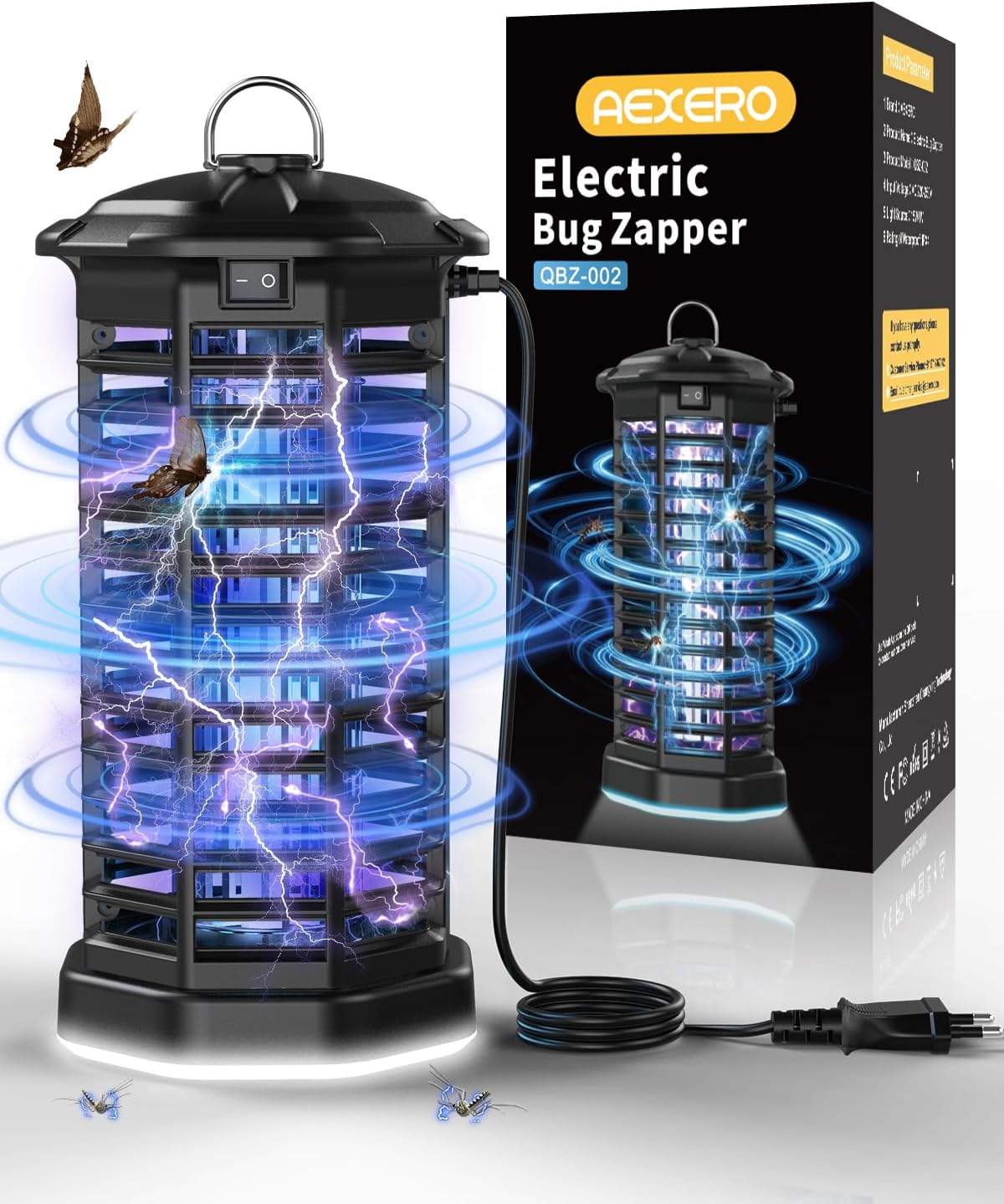 4200V Mosquito Killer Lamp - Insect Killer Machine with Switchable LED Light - Fly Killer, Mosquito Killer Machine