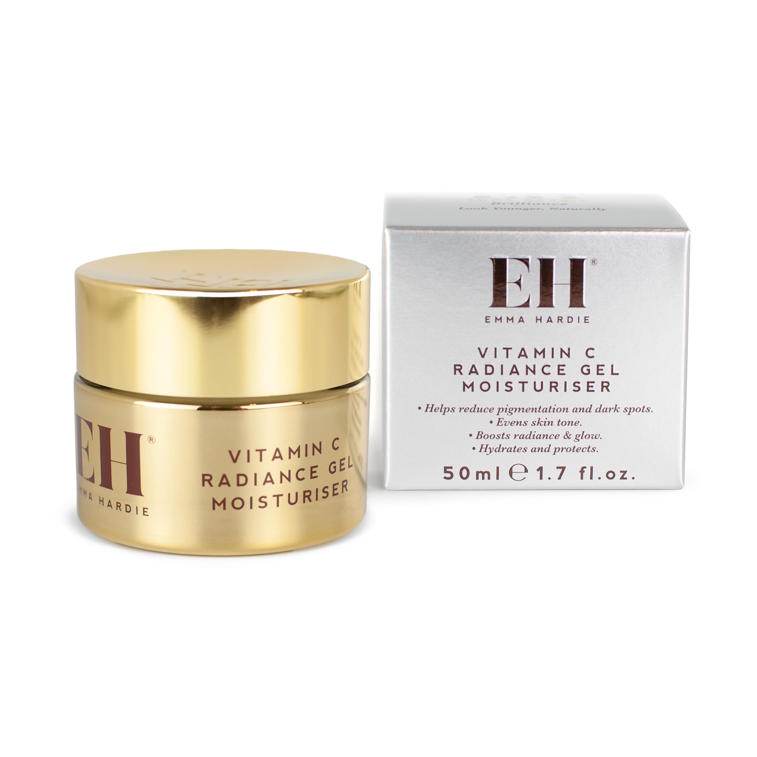Emma Hardie 50ml Vitamin C Radiance Gel Moisturiser, Reduces Pigmentation and Increases Brightness, Helps to Even Out