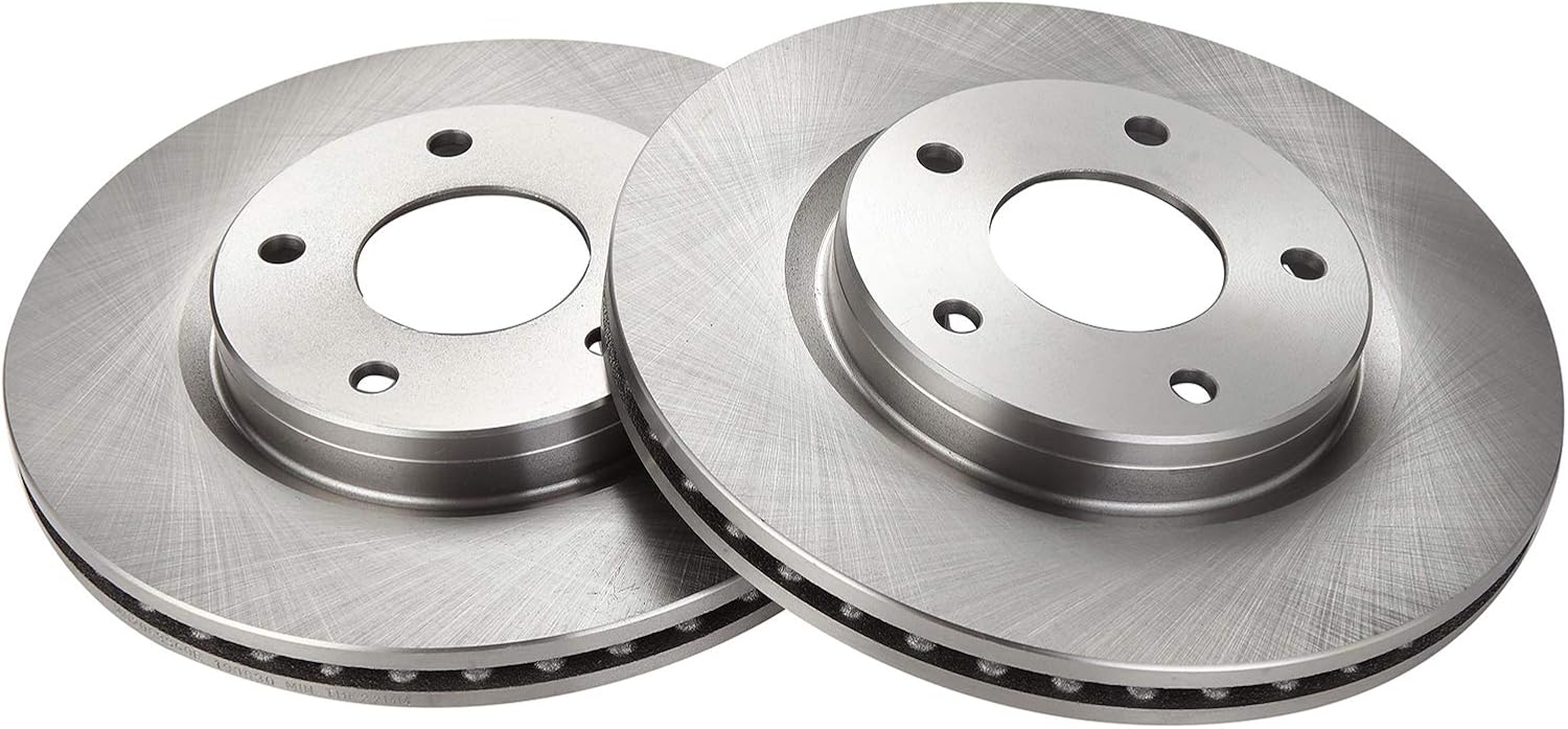 TRQ Front Brake Rotors Set Vented Compatible with 2013-2019 Nissan Sentra