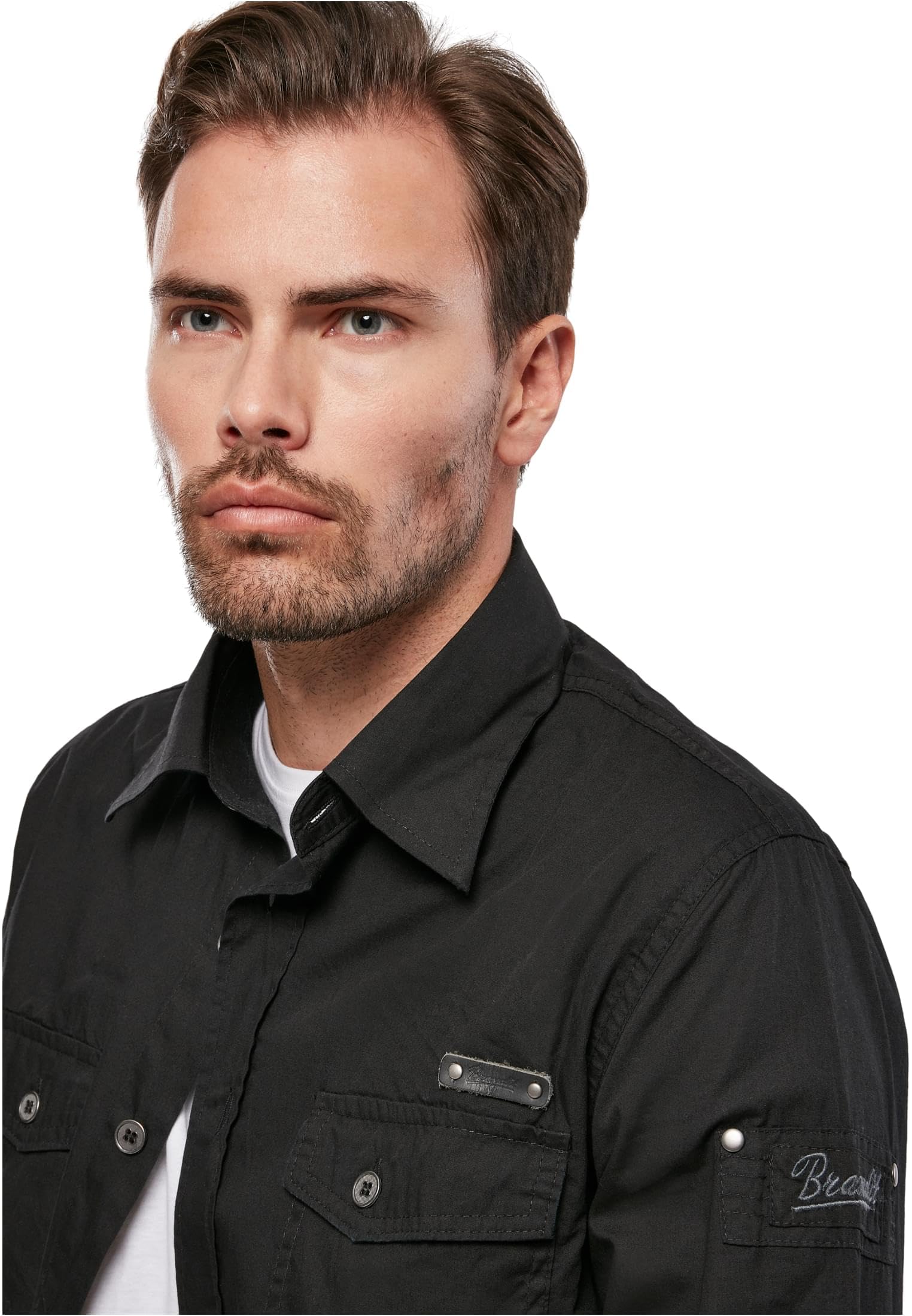 Brandit Uomo Slim Shirt Camicia da Uomo B-4005